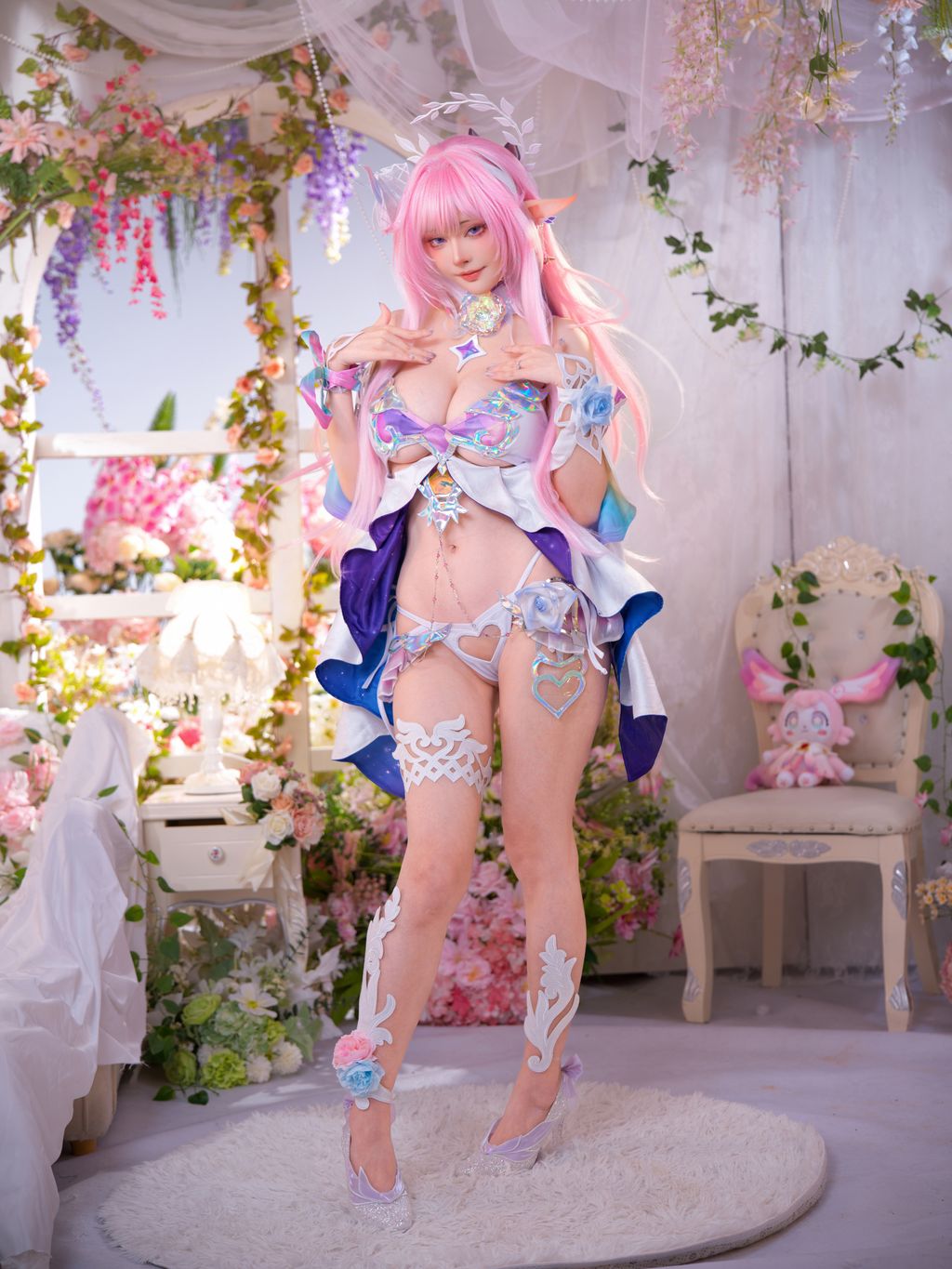 Coser@Machi馬吉: Cyrene Swimsuit 昔兰尼 泳装 (125 photos)