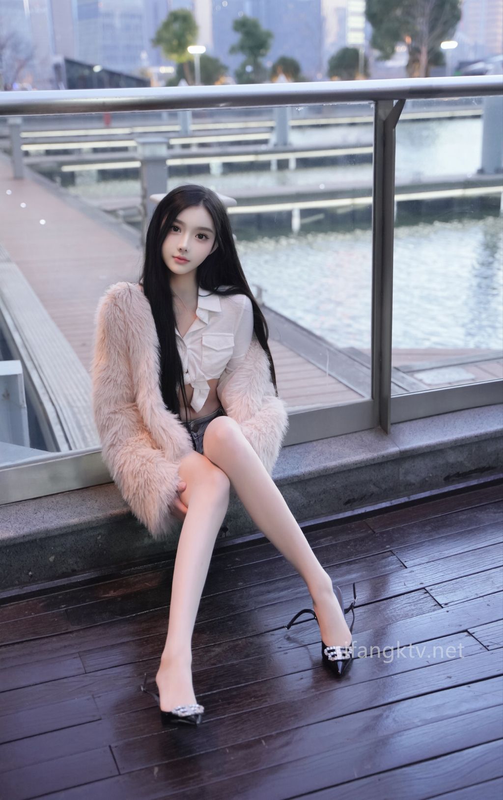 [XR Uncensored] 龙雪儿: R18 牛仔短裤 (85 photos)