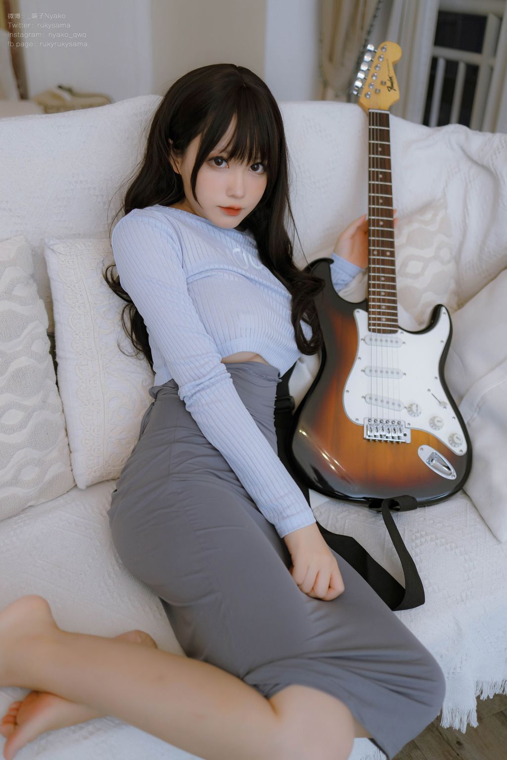 Coser@Nyako喵子: 吉他妹妹连衣裙 (71 photos + 1 video) 10 Coser@Nyako喵子: 吉他妹妹连衣裙 (71 photos + 1 video) 10