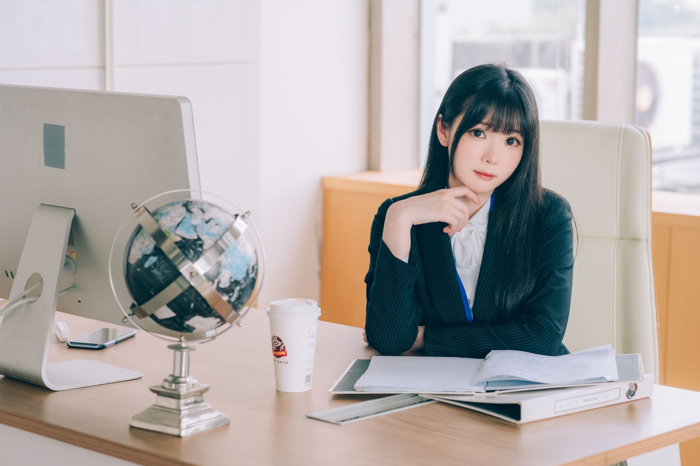 Coser@霜月shimo: 霜月的秘密辦公室 Shimo’ Secret Office (125 photos)