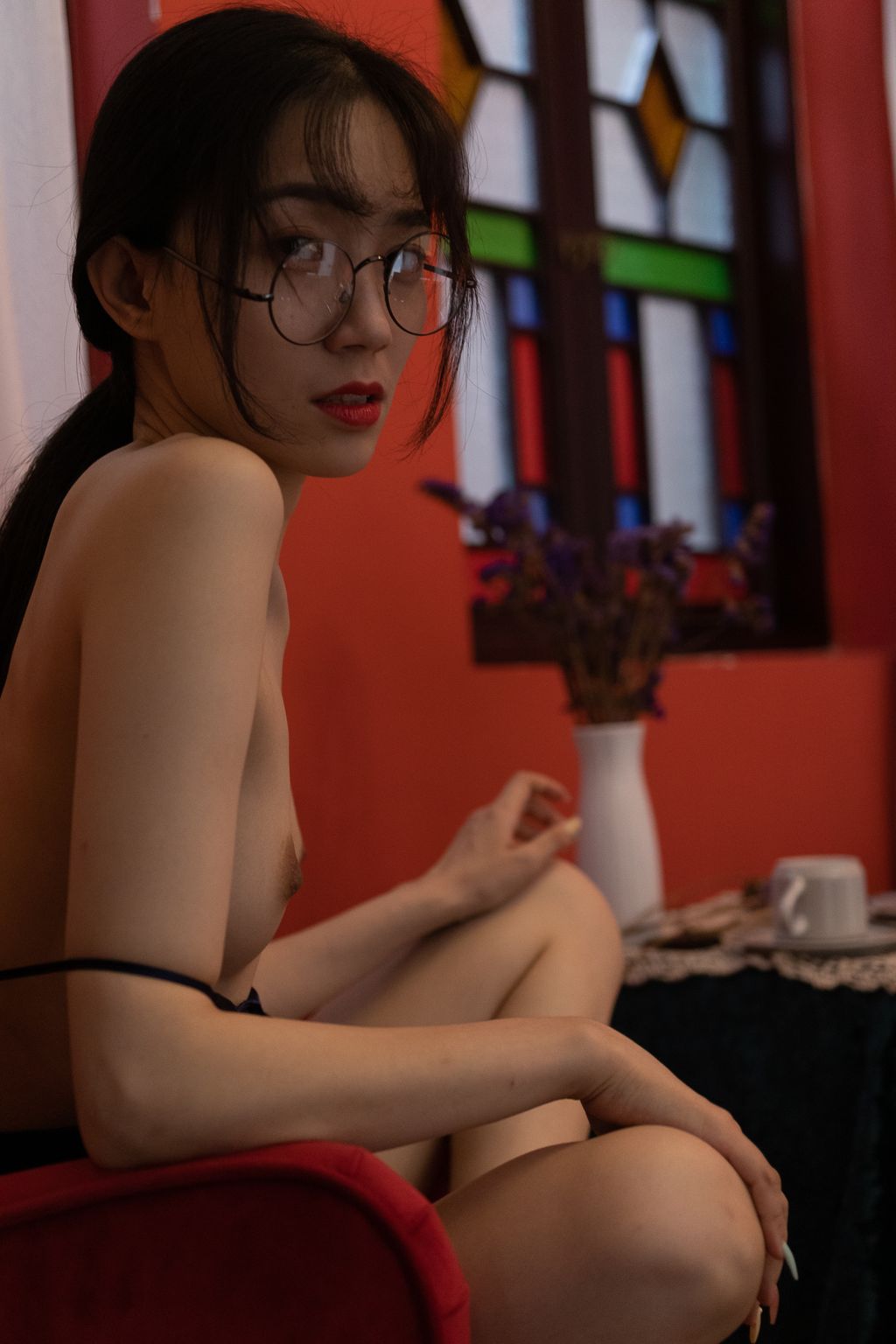 [Private Photoshoot] PKG攝影 清純眼鏡娘 小九 2022.11.30 大尺度 私拍套圖 (311 photos)