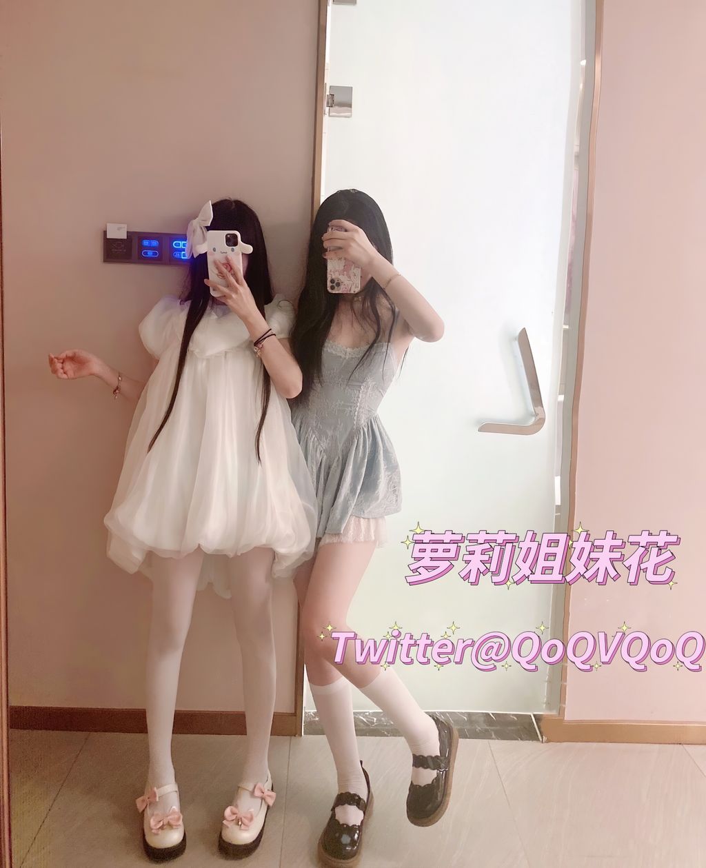 QoQVQoQ(花铁锤姐妹): 顶级双胞胎姐妹私拍合集 (401 photos + 37 videos)