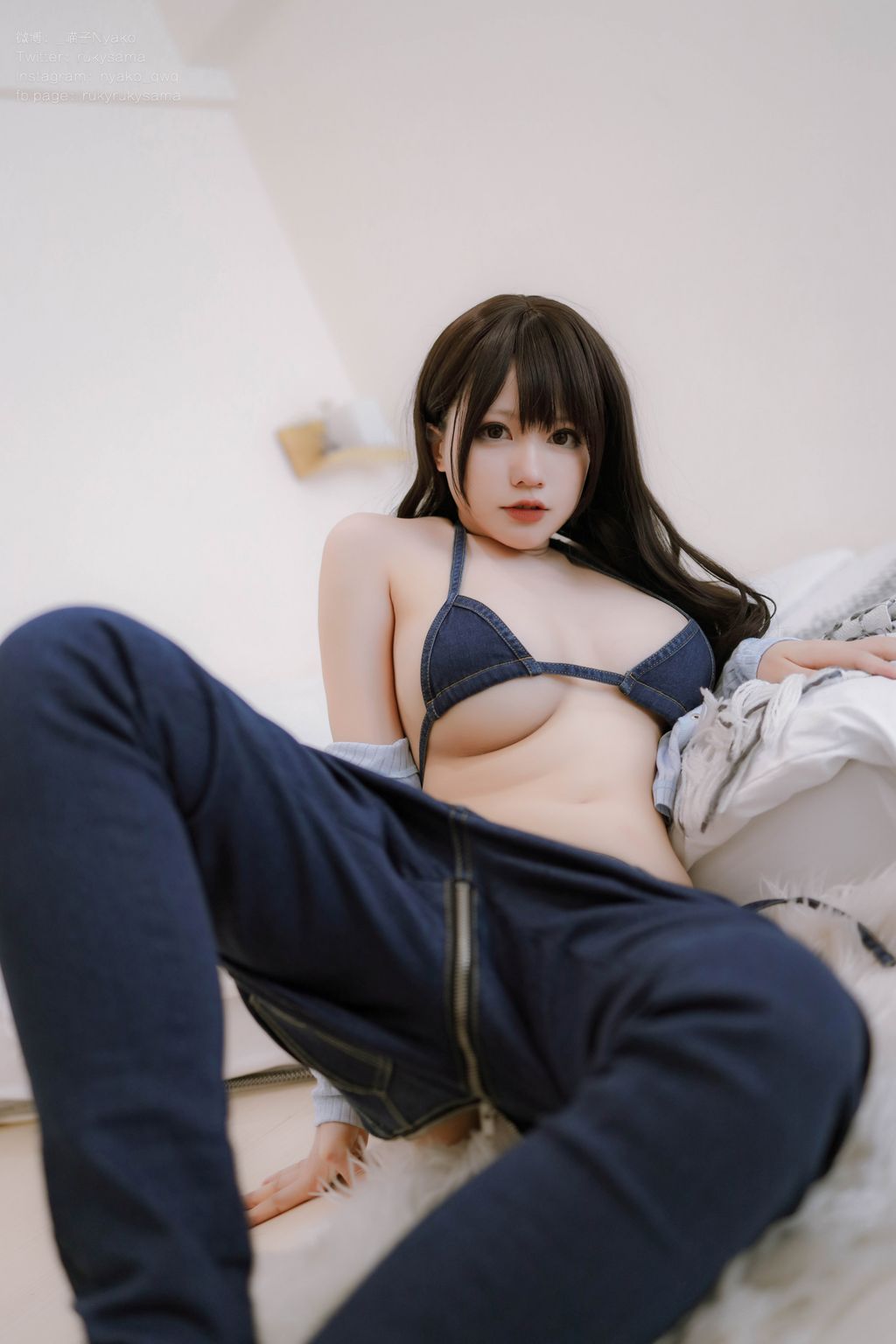 Coser@Nyako喵子: 牛仔裤 (76 photos + 1 video) 2 Coser@Nyako喵子: 牛仔裤 (76 photos + 1 video) 2