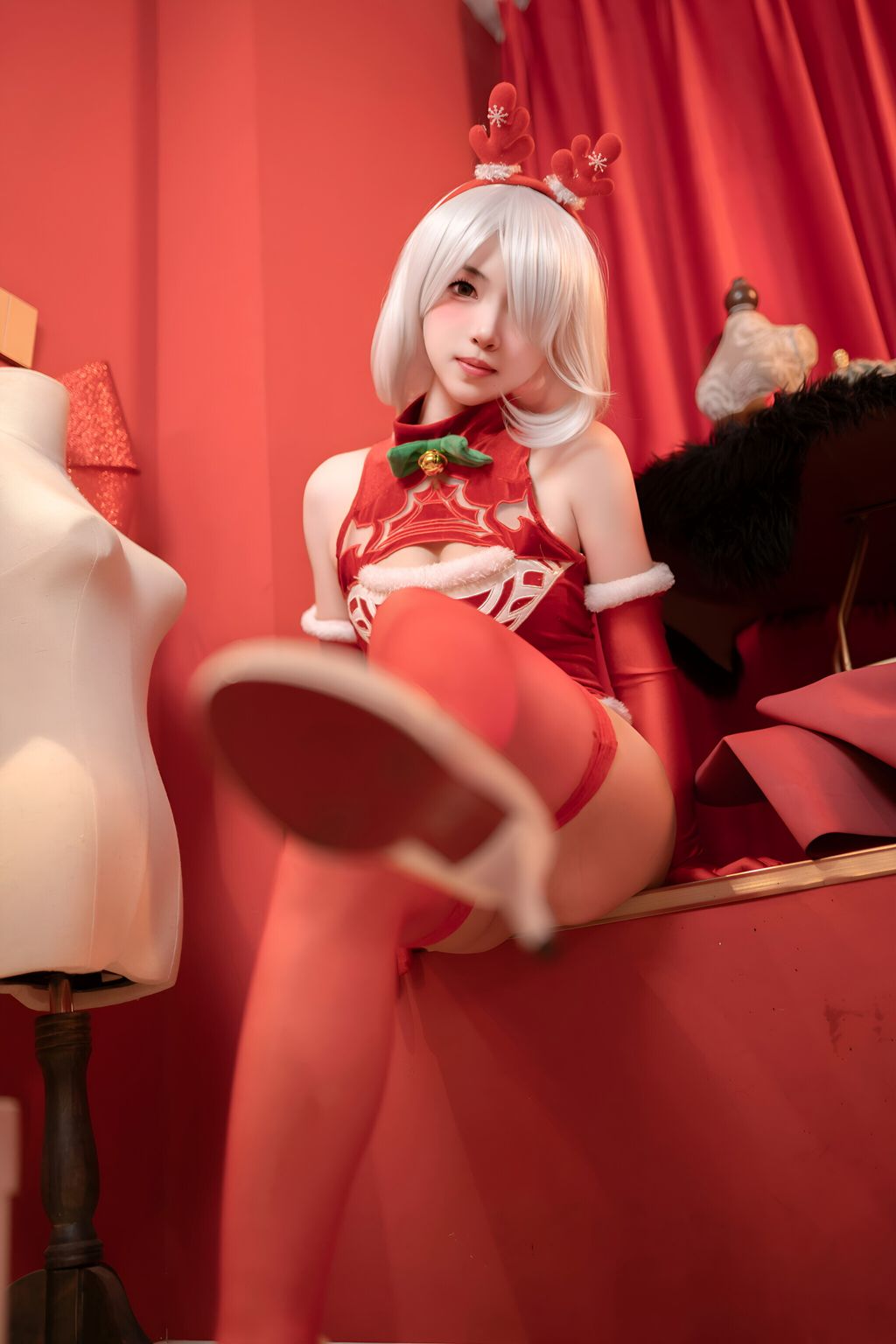 Coser@Bangni邦尼: 圣诞尼尔 红裙御姐 (132 photos) 15 Coser@Bangni邦尼: 圣诞尼尔 红裙御姐 (132 photos) 15