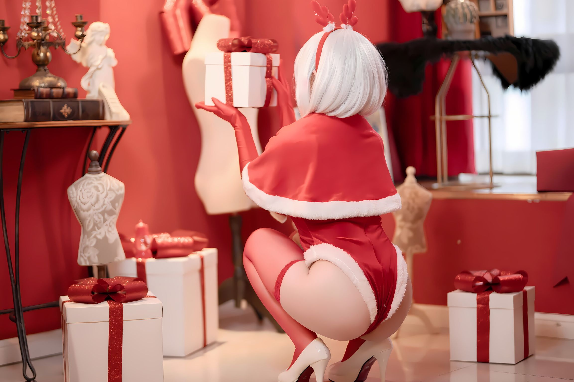 Coser@Bangni邦尼: 圣诞尼尔 红裙御姐 (132 photos) 5 Coser@Bangni邦尼: 圣诞尼尔 红裙御姐 (132 photos) 5