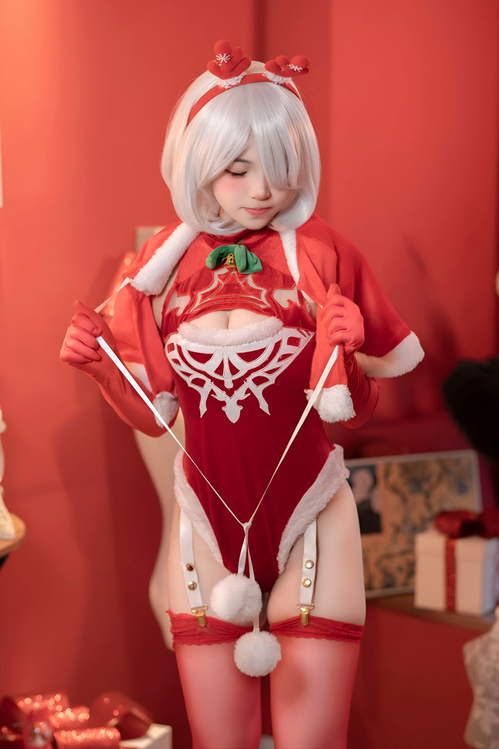 Coser@Bangni邦尼: 圣诞尼尔 红裙御姐 (132 photos) 9 Coser@Bangni邦尼: 圣诞尼尔 红裙御姐 (132 photos) 9
