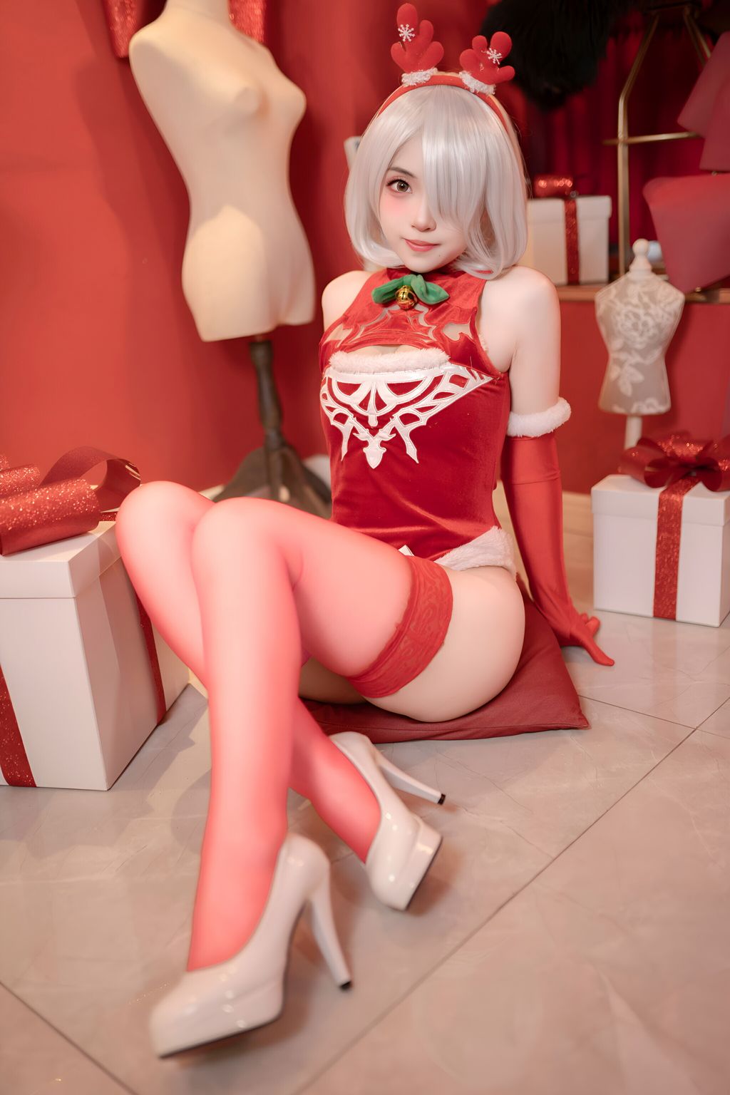 Coser@Bangni邦尼: 圣诞尼尔 红裙御姐 (132 photos) 3 Coser@Bangni邦尼: 圣诞尼尔 红裙御姐 (132 photos) 3