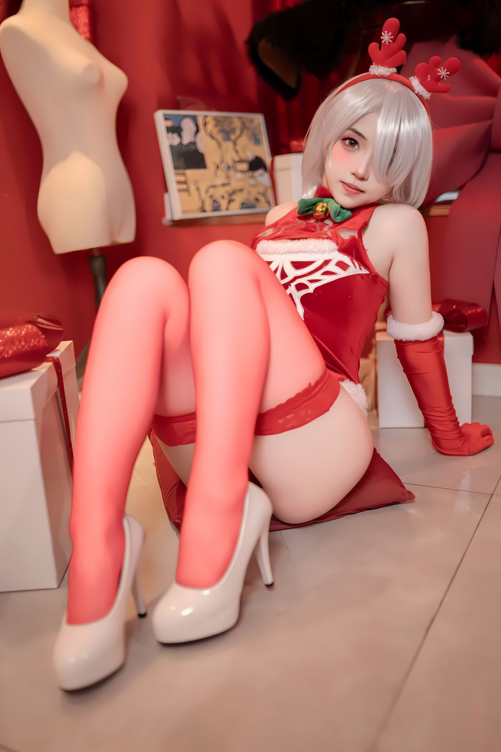 Coser@Bangni邦尼: 圣诞尼尔 红裙御姐 (132 photos) 12 Coser@Bangni邦尼: 圣诞尼尔 红裙御姐 (132 photos) 12