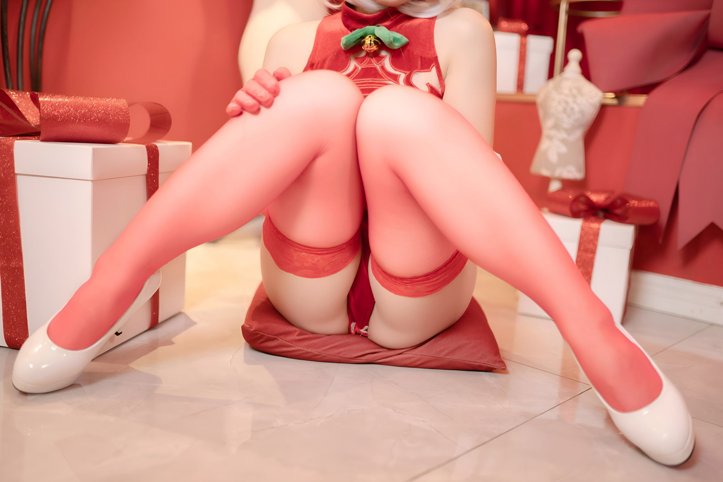 Coser@Bangni邦尼: 圣诞尼尔 红裙御姐 (132 photos) 9 Coser@Bangni邦尼: 圣诞尼尔 红裙御姐 (132 photos) 9