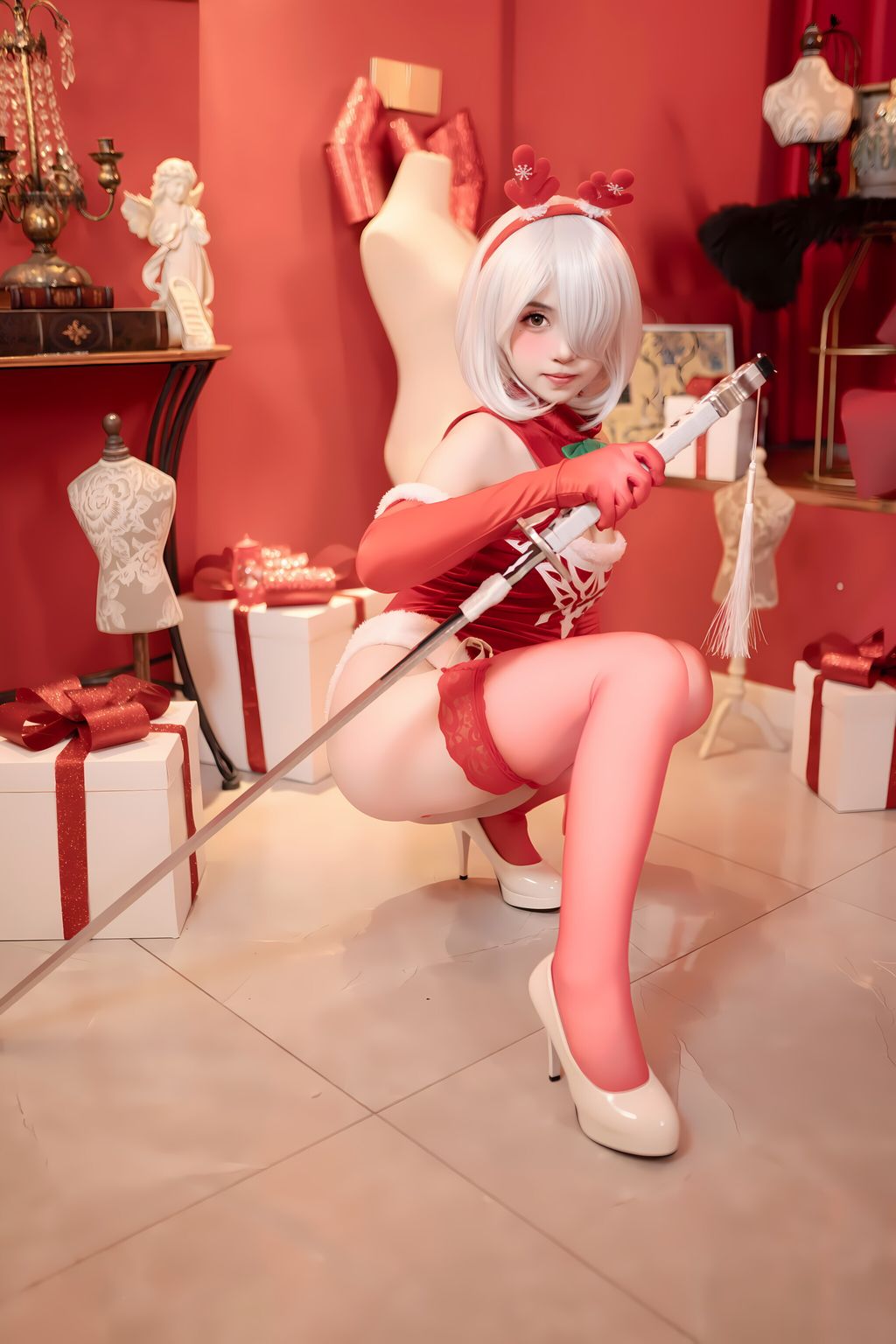 Coser@Bangni邦尼: 圣诞尼尔 红裙御姐 (132 photos) 1 Coser@Bangni邦尼: 圣诞尼尔 红裙御姐 (132 photos) 1