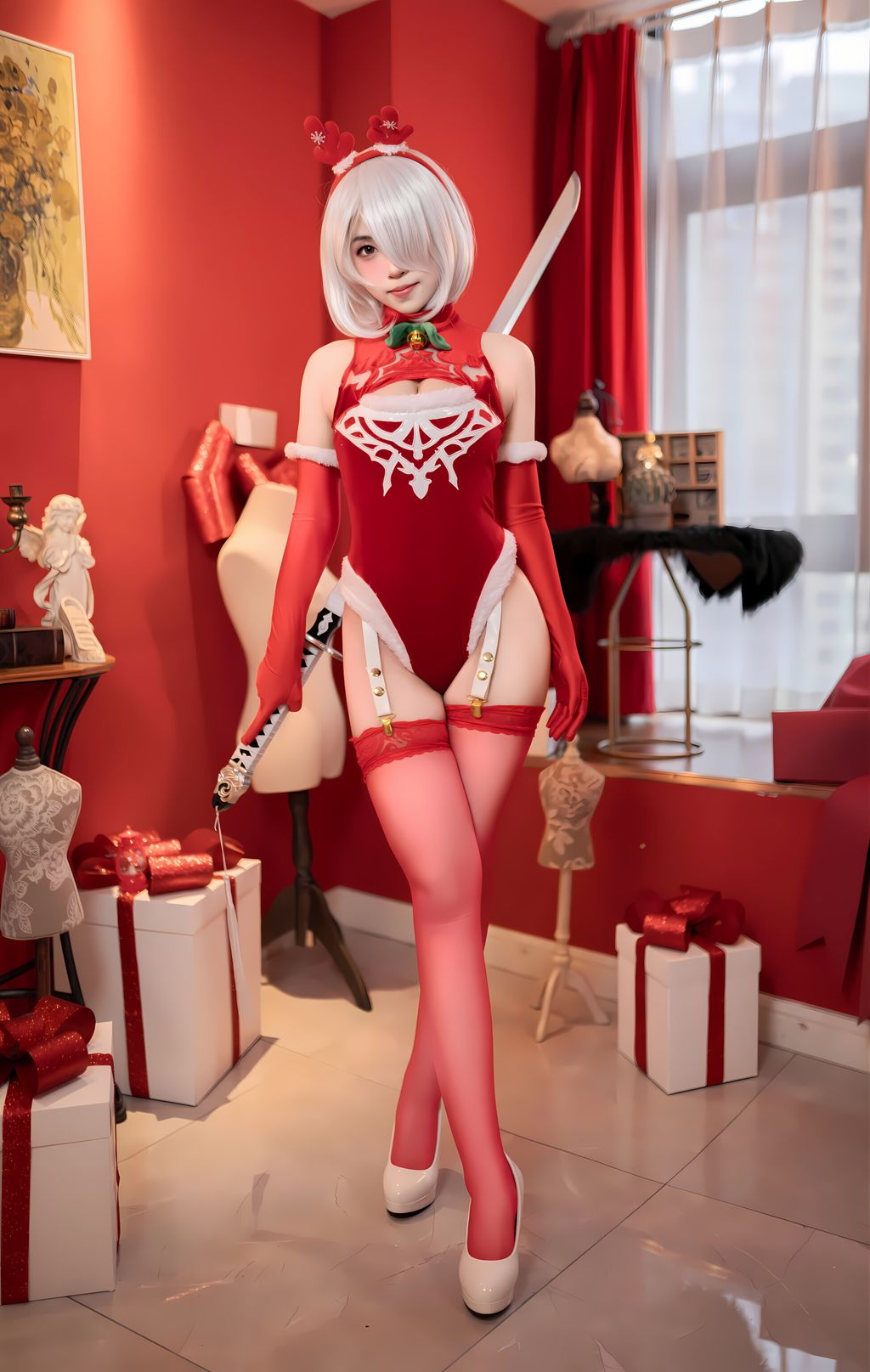 Coser@Bangni邦尼: 圣诞尼尔 红裙御姐 (132 photos) 0 Coser@Bangni邦尼: 圣诞尼尔 红裙御姐 (132 photos) 0