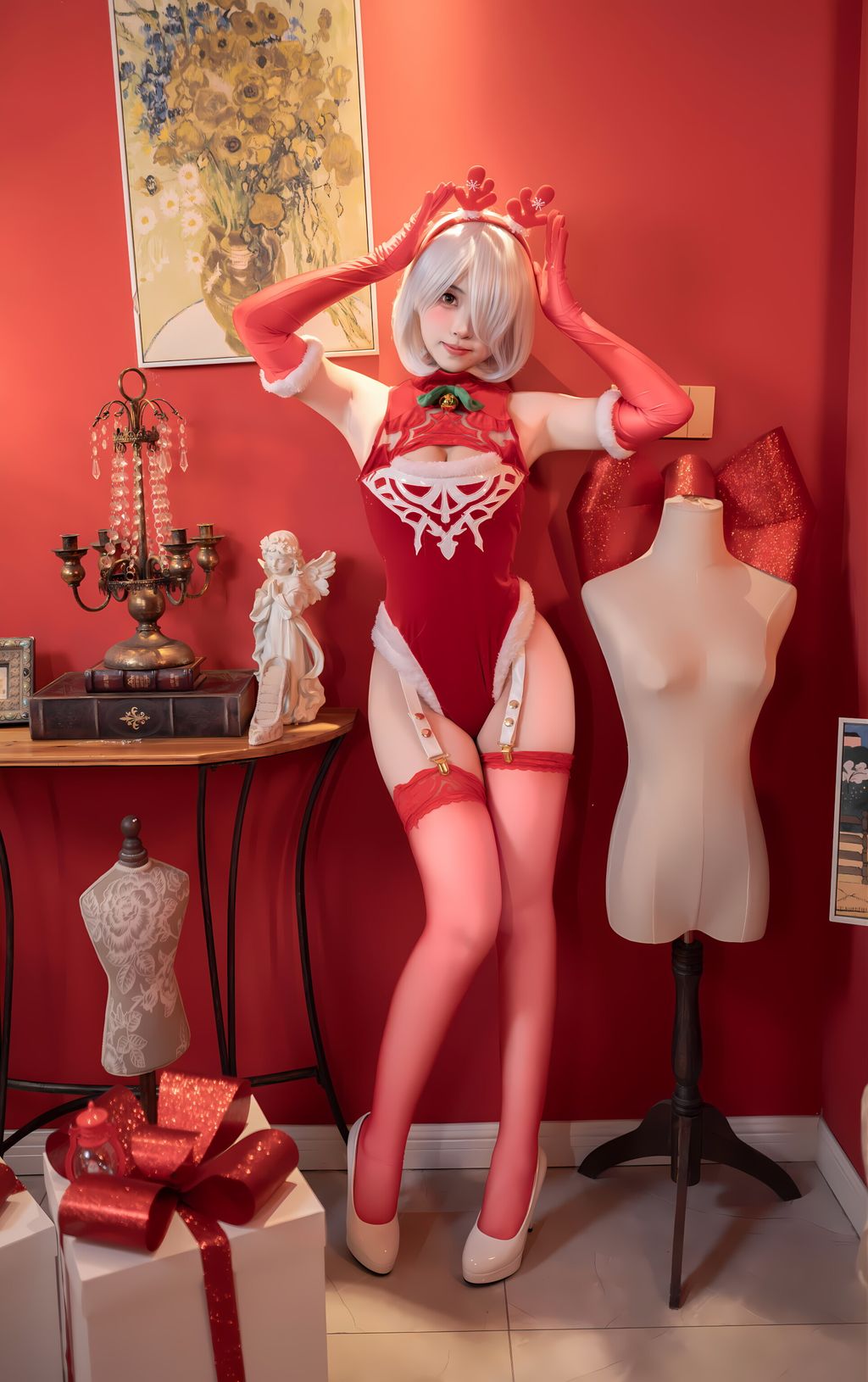 Coser@Bangni邦尼: 圣诞尼尔 红裙御姐 (132 photos) 10 Coser@Bangni邦尼: 圣诞尼尔 红裙御姐 (132 photos) 10