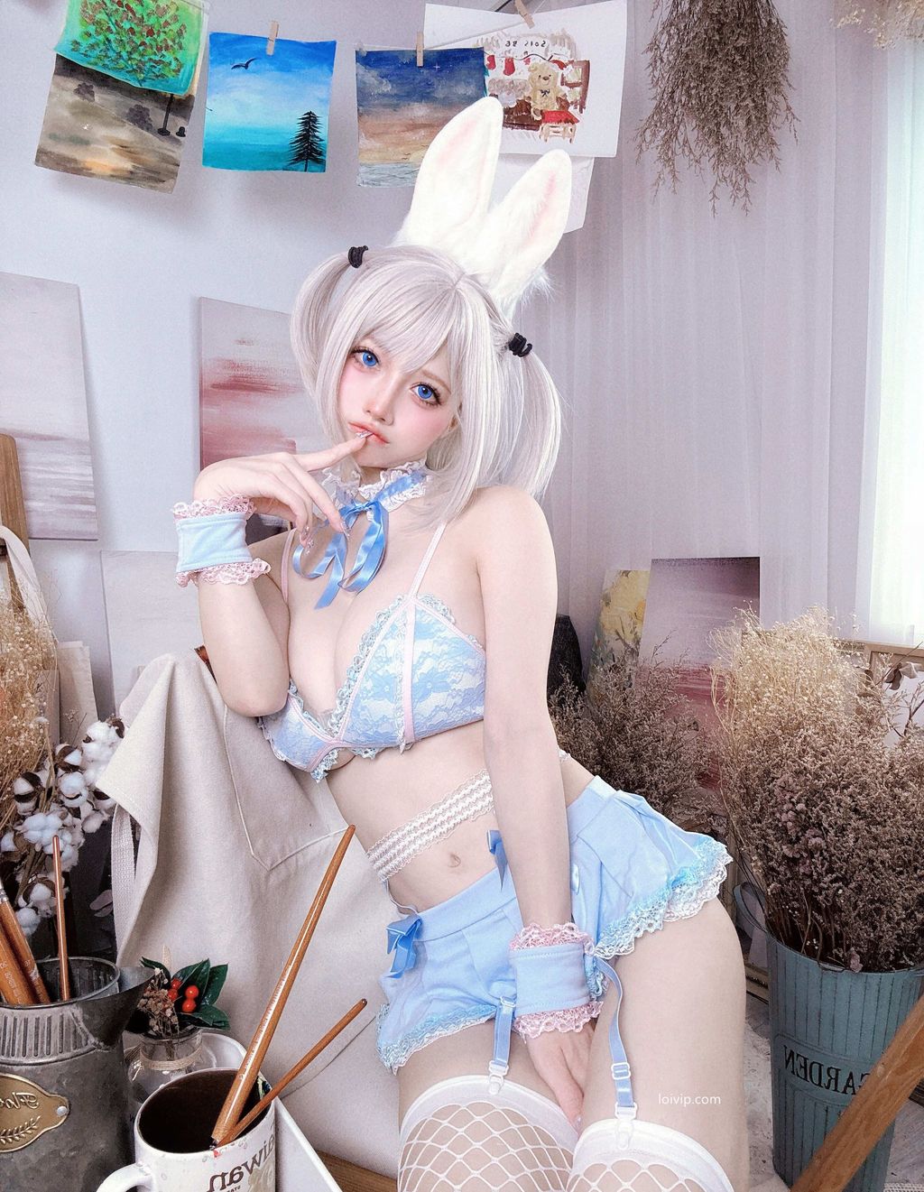 Coser@沖田凜花Rinka: 蓝色兔子 (70 photos + 2 videos) 0 Coser@沖田凜花Rinka: 蓝色兔子 (70 photos + 2 videos) 0