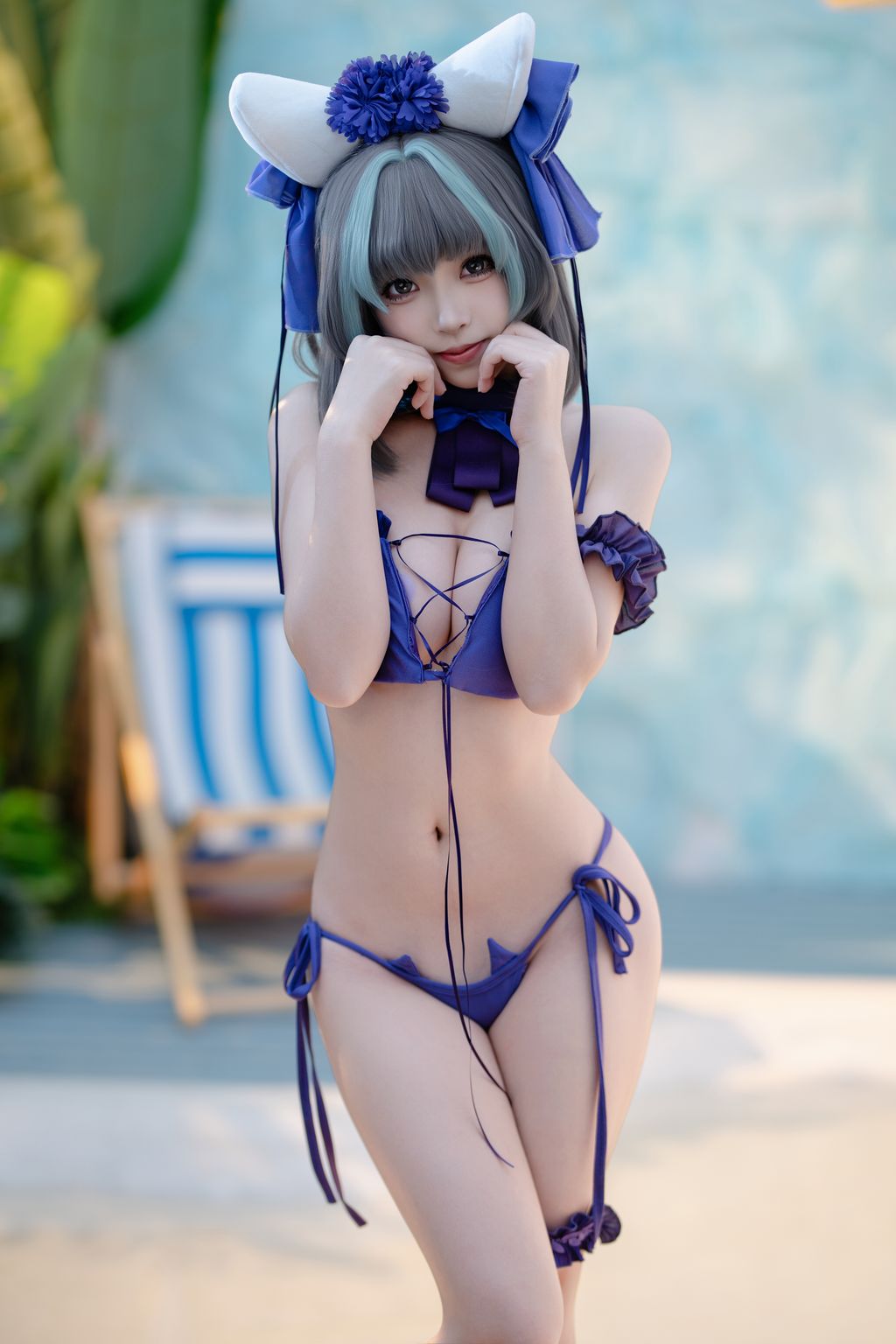 Coser@Bangni邦尼: 泳装柴郡 (86 photos) 1 Coser@Bangni邦尼: 泳装柴郡 (86 photos) 1