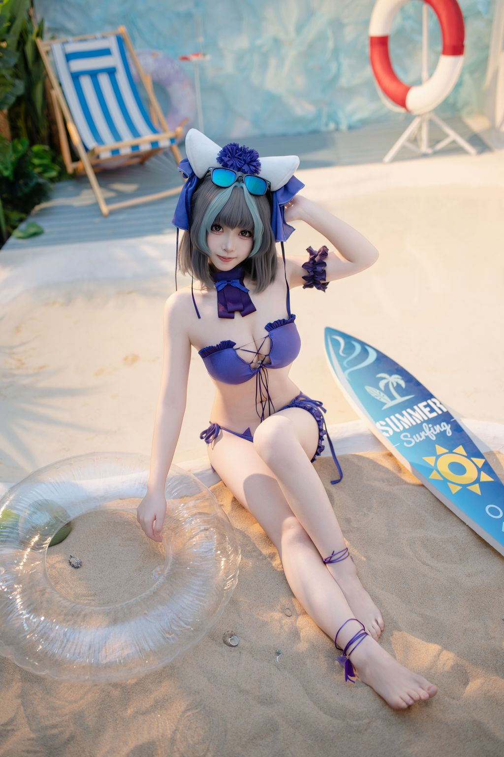 Coser@Bangni邦尼: 泳装柴郡 (86 photos) 2 Coser@Bangni邦尼: 泳装柴郡 (86 photos) 2