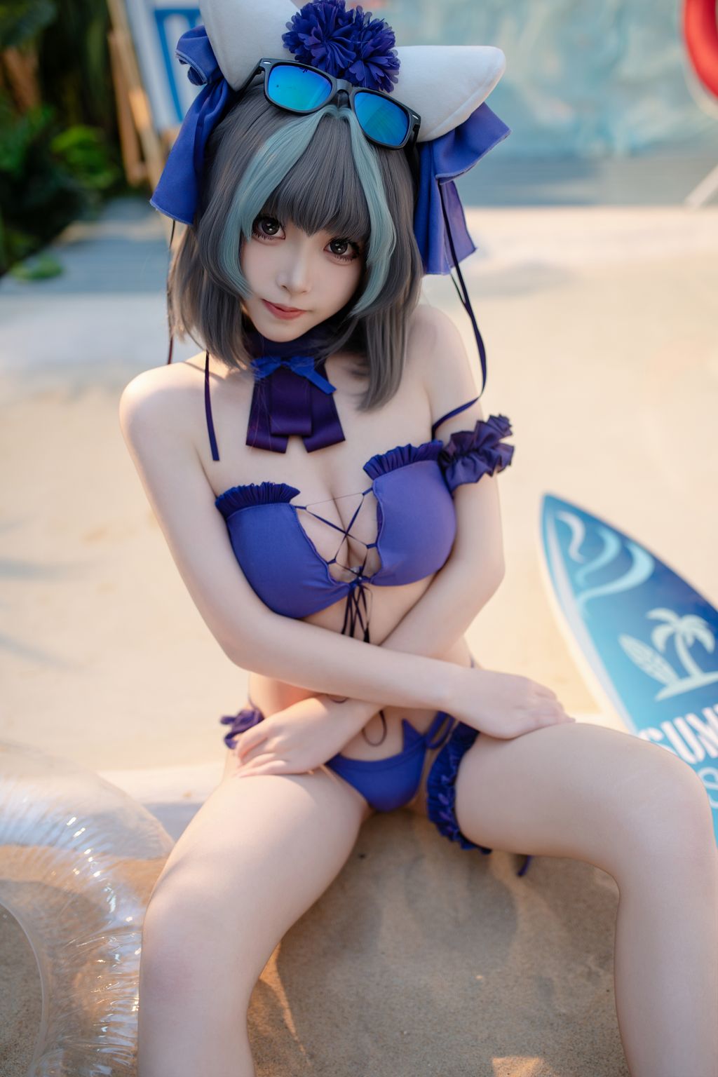 Coser@Bangni邦尼: 泳装柴郡 (86 photos) 3 Coser@Bangni邦尼: 泳装柴郡 (86 photos) 3