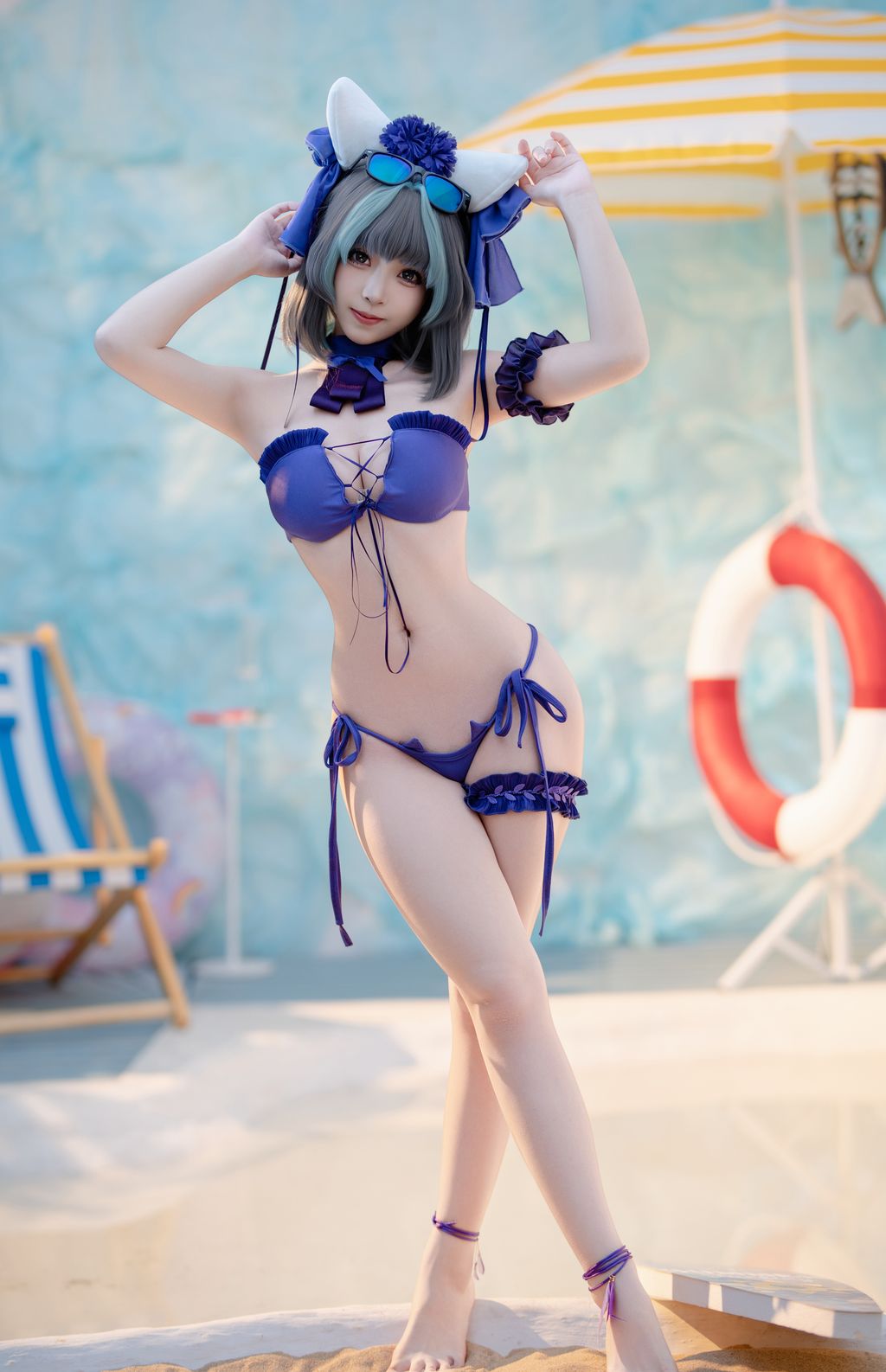 Coser@Bangni邦尼: 泳装柴郡 (86 photos) 10 Coser@Bangni邦尼: 泳装柴郡 (86 photos) 10