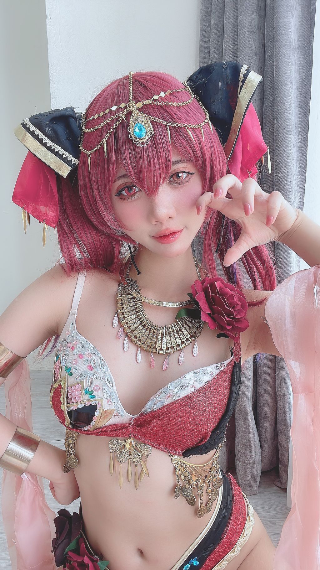 Coser@PoppaChan: Marine Houshou (109 photos + 9 videos)