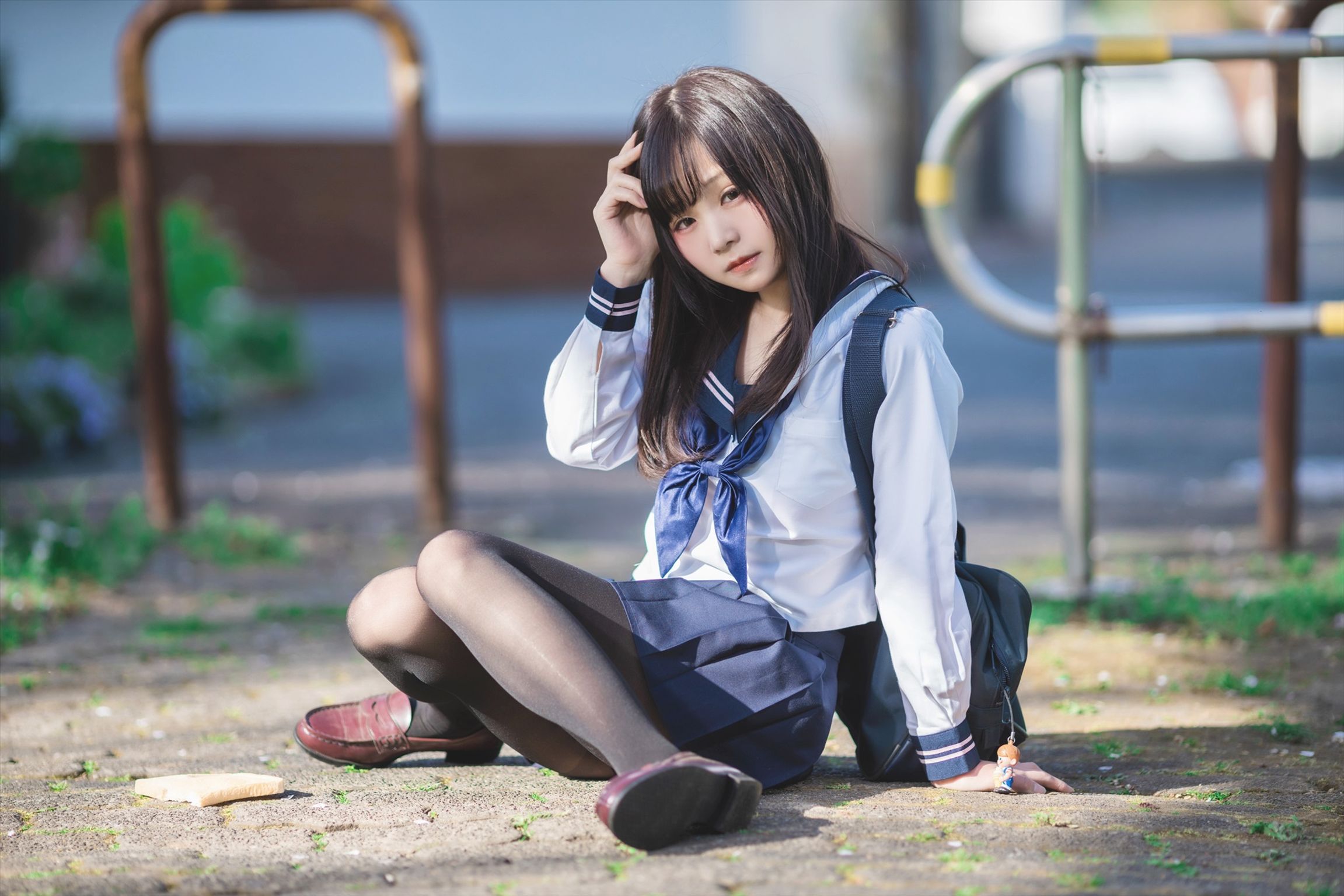 Coser@Kurumi (クルミ): 隣の席のタイツなあの子 (432 photos)