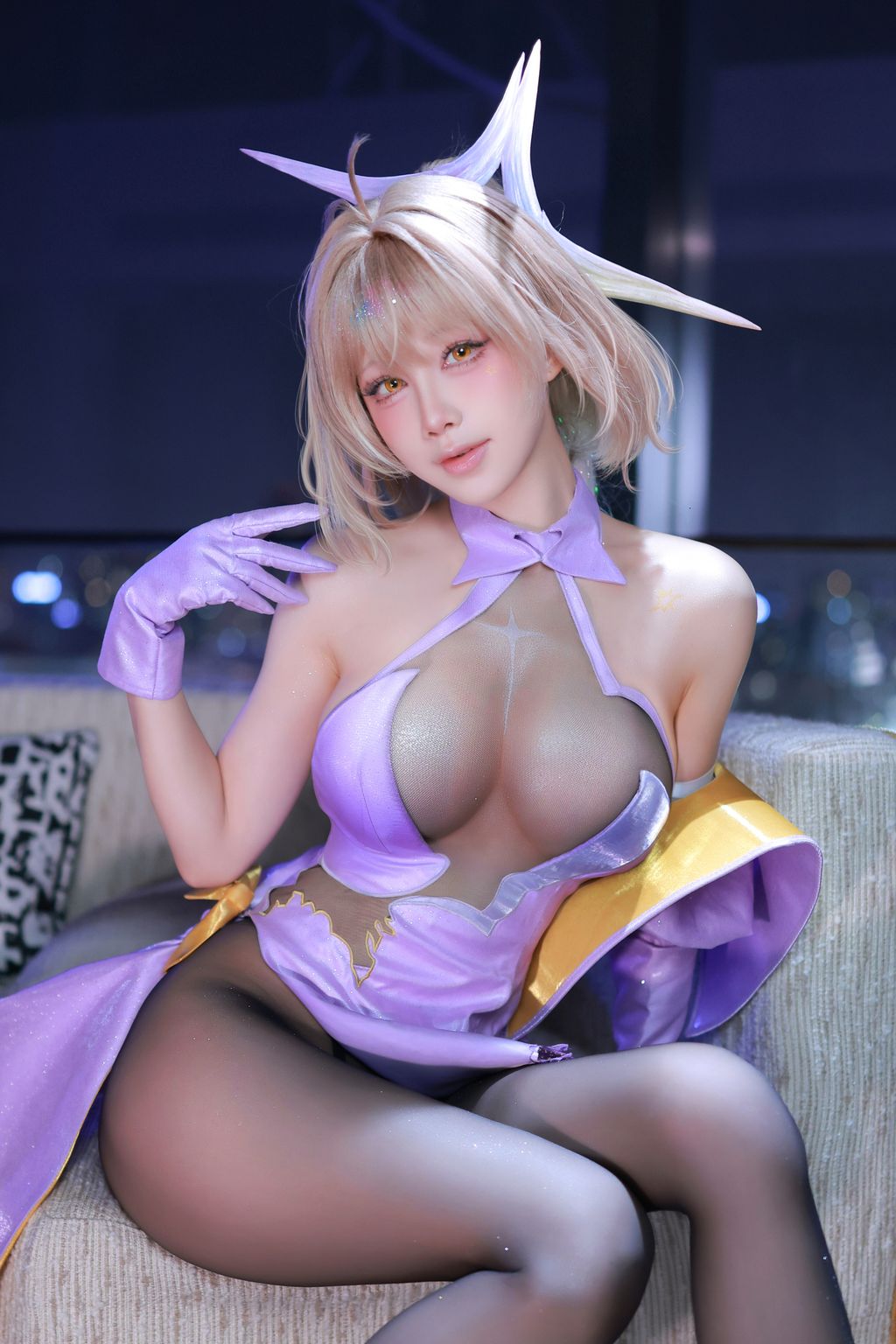 Coser@水淼Aqua: Nikke胜利女神 阿妮斯·超级巨星·星光 (54 photos)