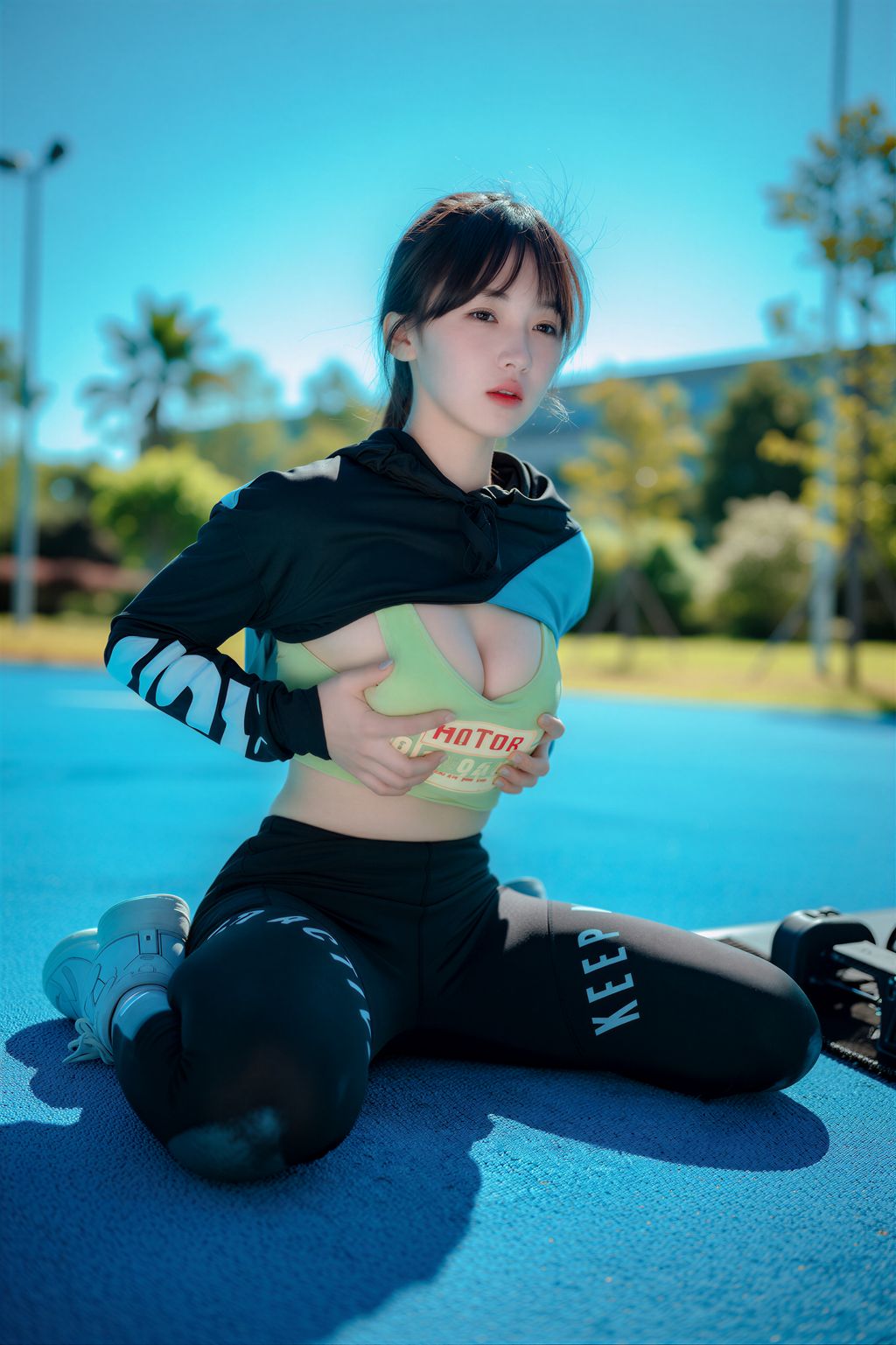 [AI Enhanced] DJAWA Photo: HENDOONG (혠둥이) – Loose and Tight Jade Blue (50 photos)