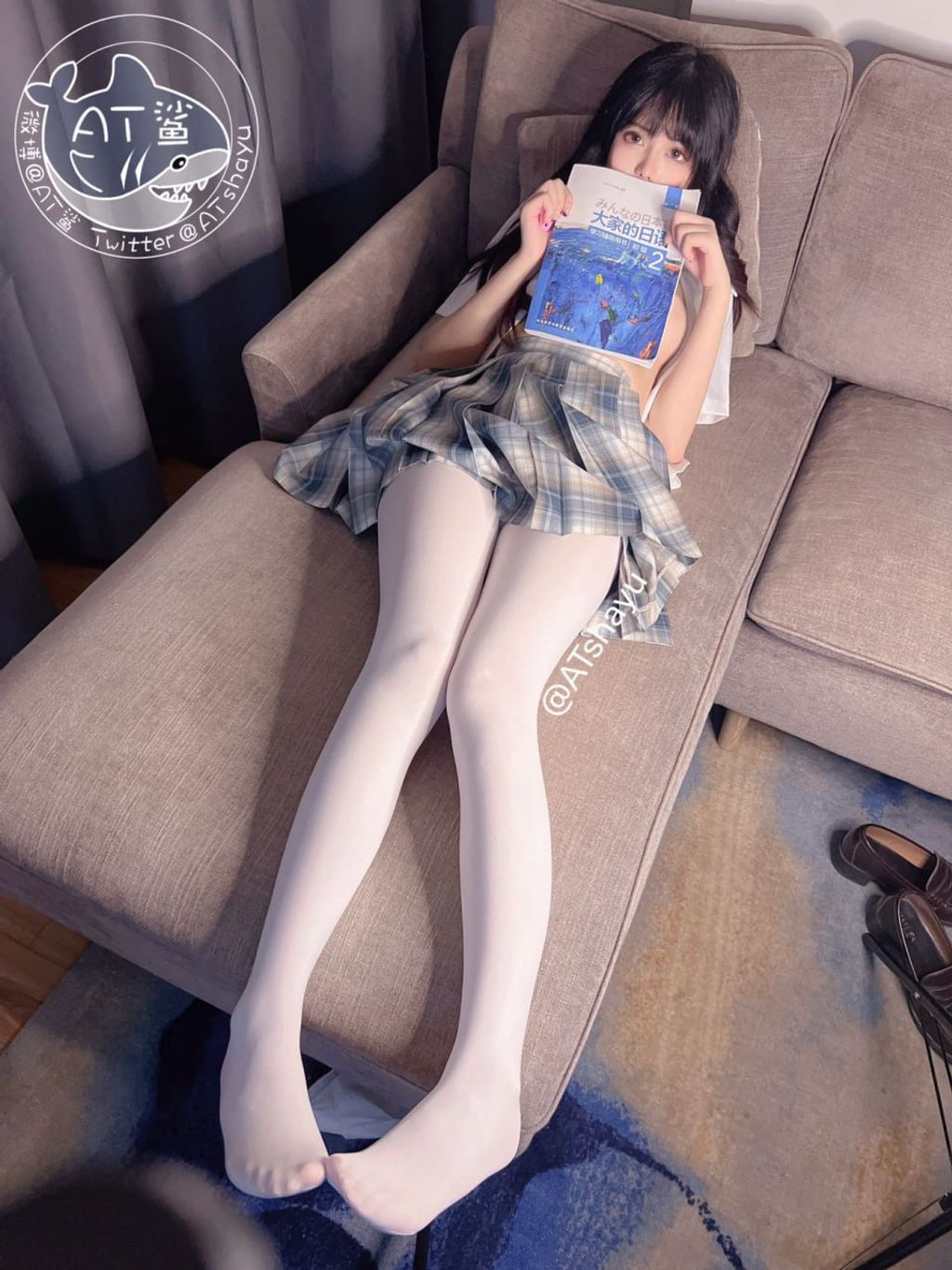 Coser@AT鲨: 学妹补习 (80 photos + 1 video) 8 Coser@AT鲨: 学妹补习 (80 photos + 1 video) 8