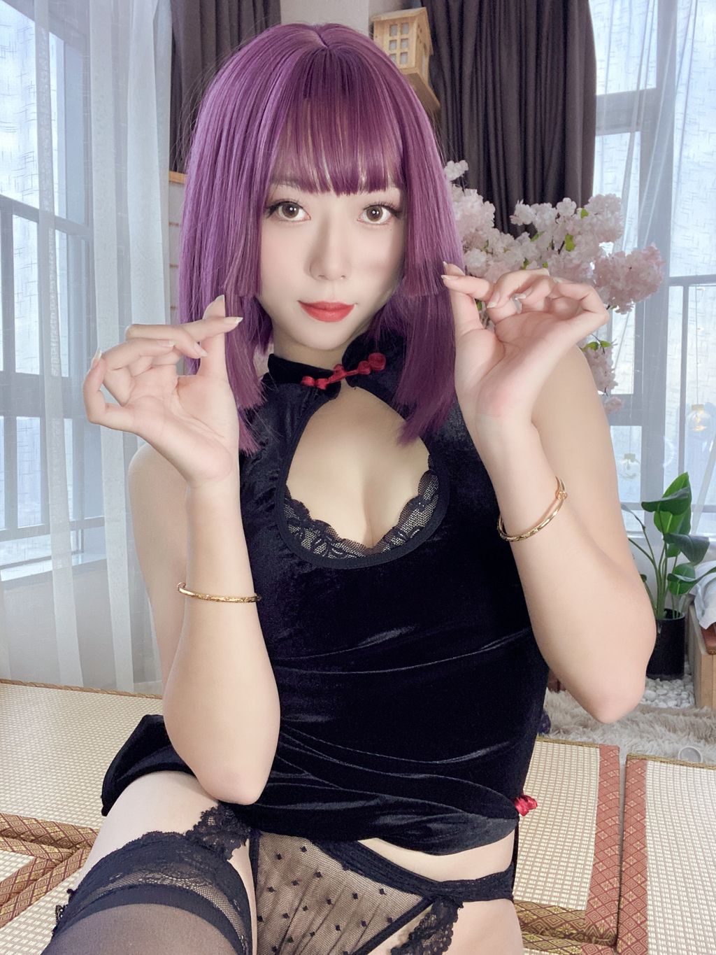 Coser@Money冷冷: 高叉旗袍蕾丝裙 (107 photos) 12 Coser@Money冷冷: 高叉旗袍蕾丝裙 (107 photos) 12