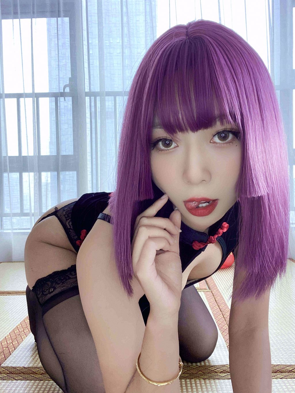 Coser@Money冷冷: 高叉旗袍蕾丝裙 (107 photos)