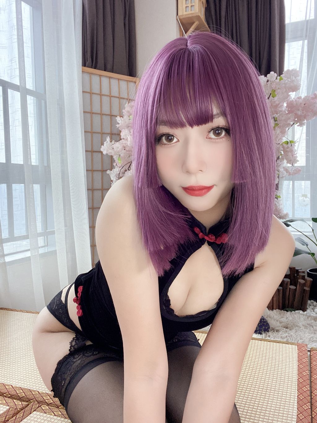 Coser@Money冷冷: 高叉旗袍蕾丝裙 (107 photos) 7 Coser@Money冷冷: 高叉旗袍蕾丝裙 (107 photos) 7