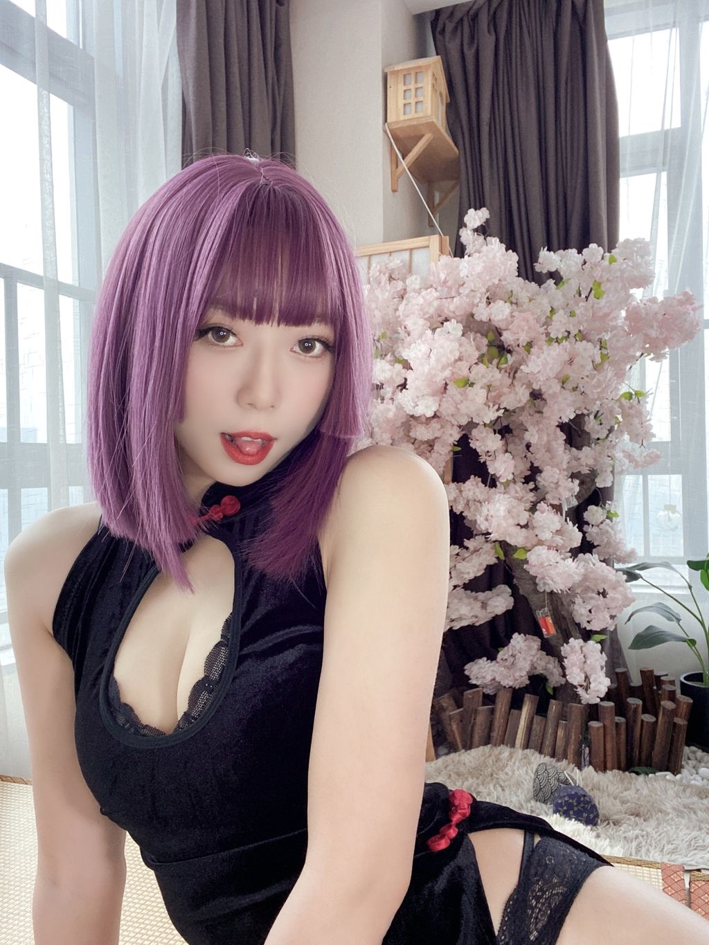 Coser@Money冷冷: 高叉旗袍蕾丝裙 (107 photos) 6 Coser@Money冷冷: 高叉旗袍蕾丝裙 (107 photos) 6