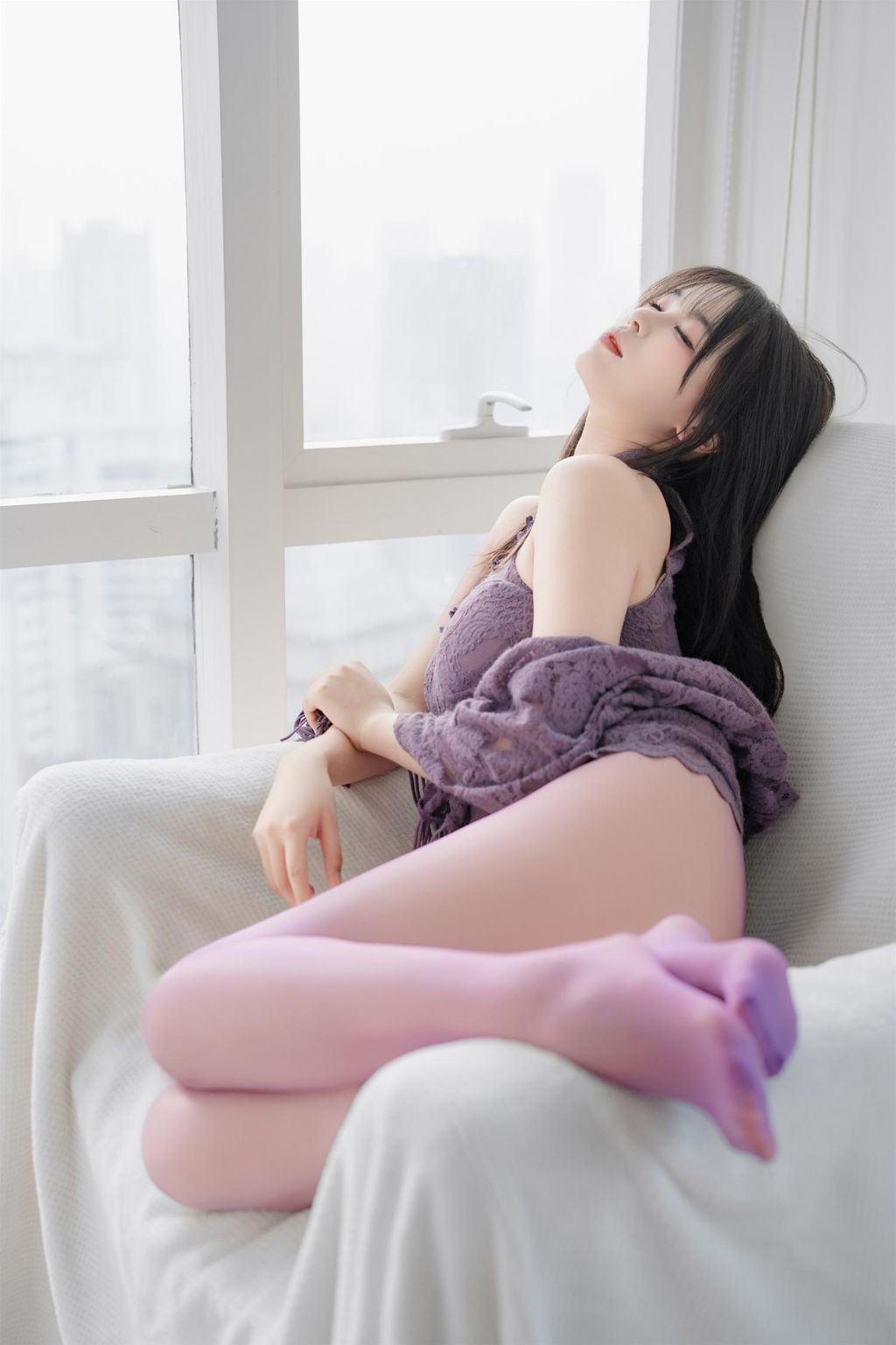 Coser@轩萧学姐: 紫色旗袍 (140 photos) 11 Coser@轩萧学姐: 紫色旗袍 (140 photos) 11