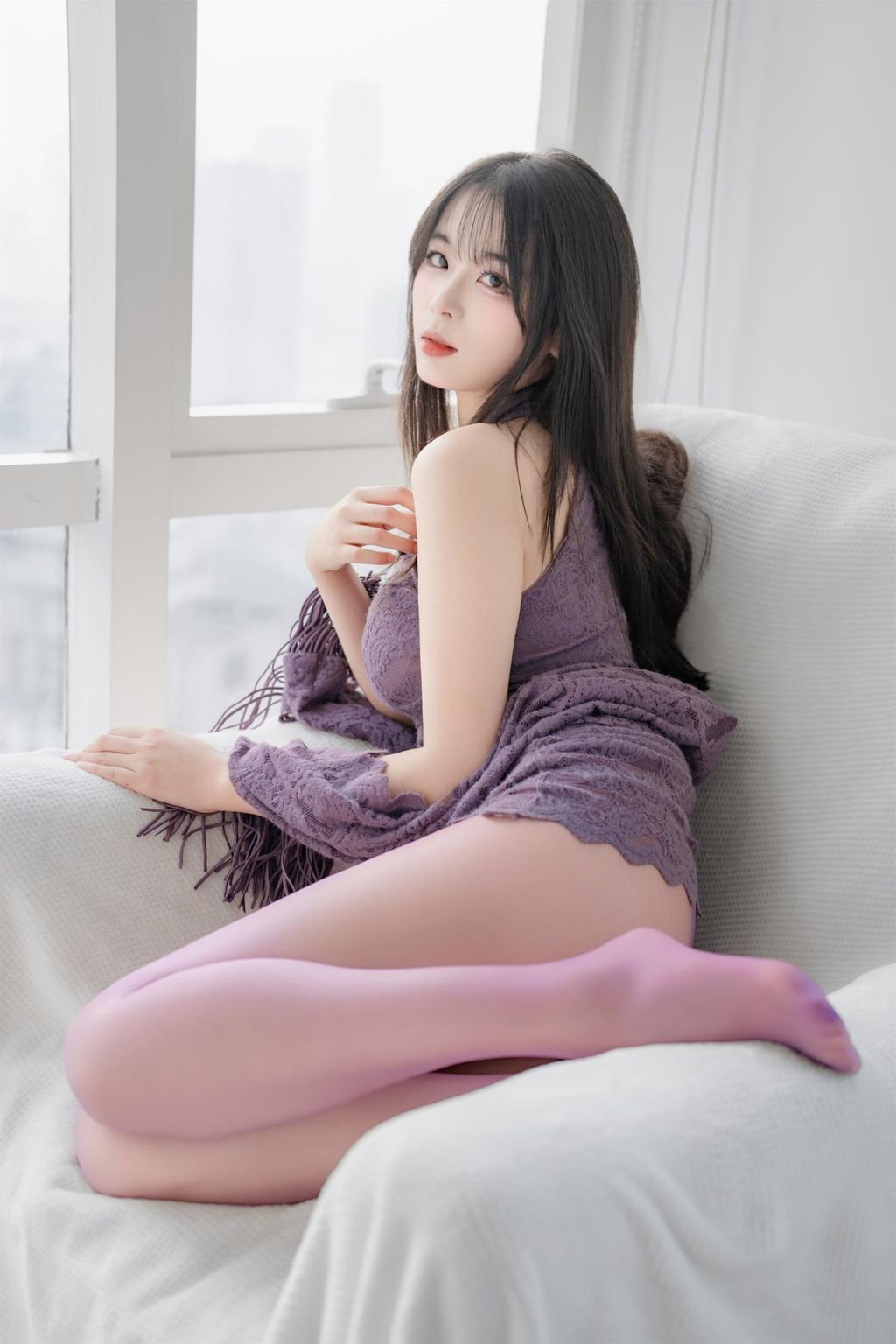 Coser@轩萧学姐: 紫色旗袍 (140 photos) 14 Coser@轩萧学姐: 紫色旗袍 (140 photos) 14