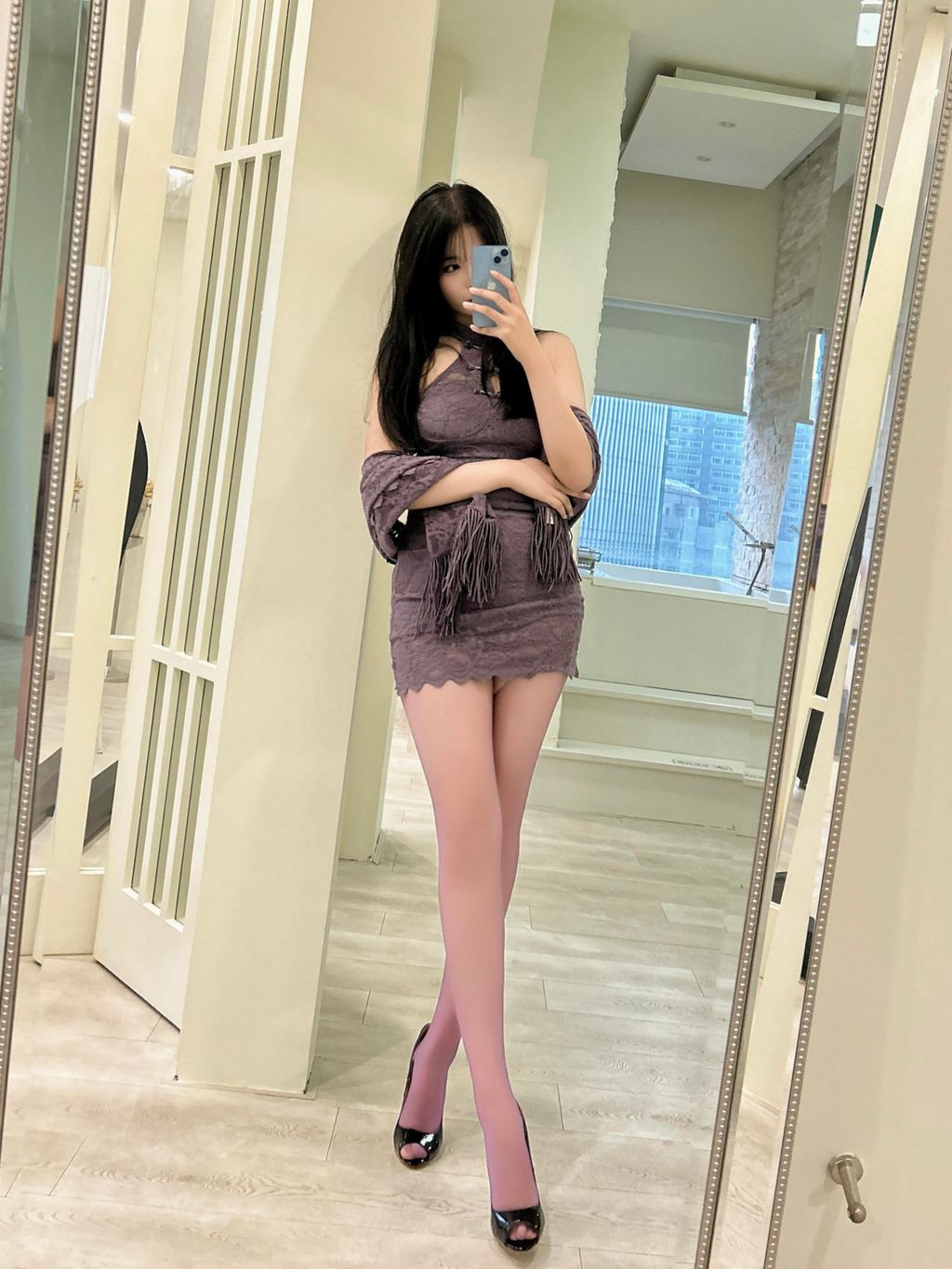 Coser@轩萧学姐: 紫色旗袍 (140 photos) 18 Coser@轩萧学姐: 紫色旗袍 (140 photos) 18