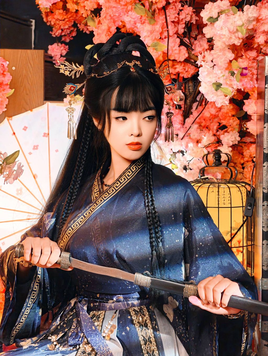 Coser@五十: 巨乳女侠就这样脱了 (53 photos + 1 video)