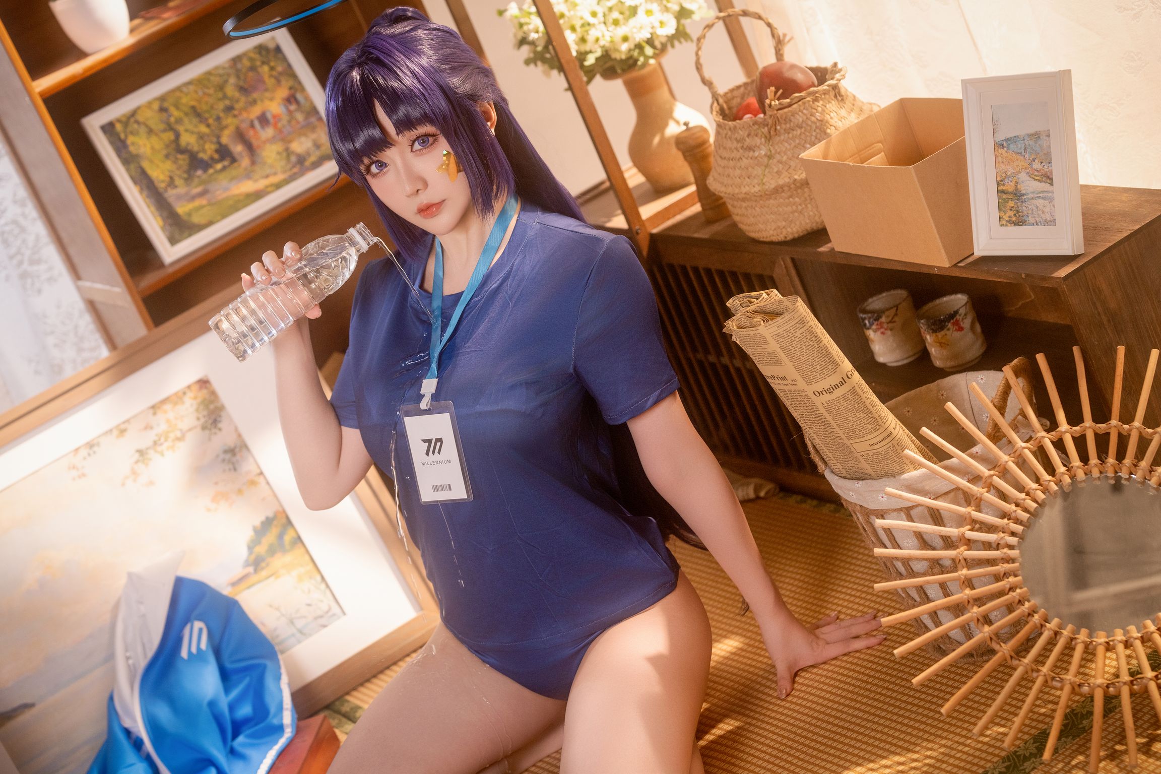Coser@星之迟迟Hoshilily: 蔚蓝档案-早濑优香体操服 (69 photos + 1 video) 3 Coser@星之迟迟Hoshilily: 蔚蓝档案-早濑优香体操服 (69 photos + 1 video) 3