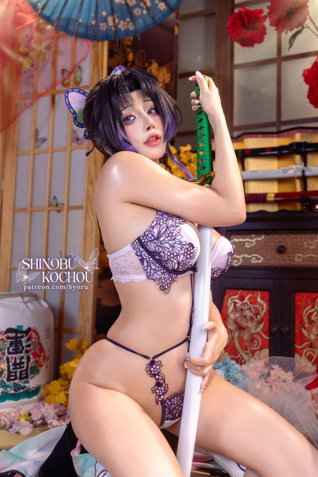 Coser@Byoru: Shinobu Kochou HD – 鬼灭之刃 蝴蝶忍 (72 photos + 27 videos) 3 Coser@Byoru: Shinobu Kochou HD – 鬼灭之刃 蝴蝶忍 (72 photos + 27 videos) 3