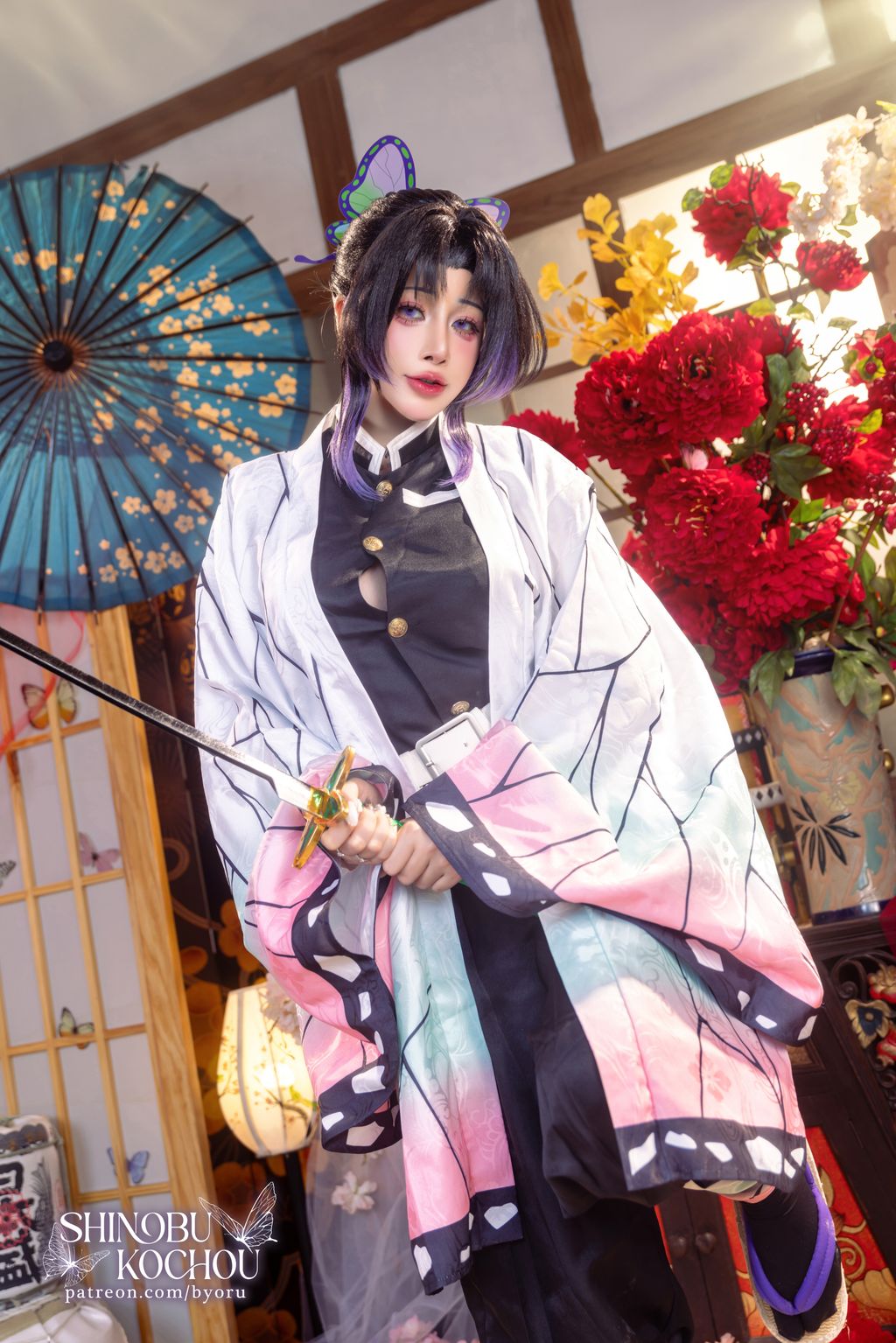 Coser@Byoru: Shinobu Kochou HD – 鬼灭之刃 蝴蝶忍 (72 photos + 27 videos)