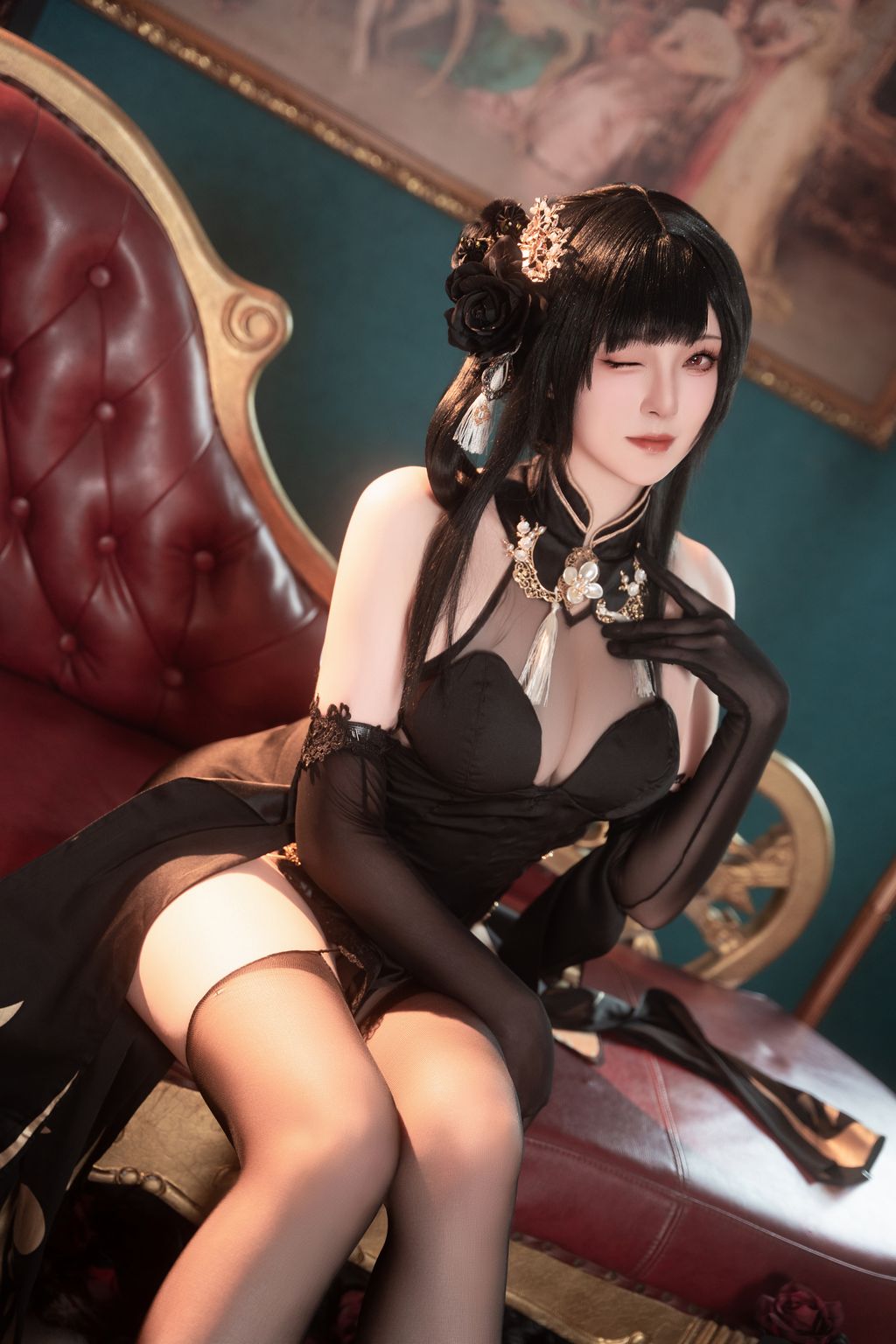 Coser@Natsuko夏夏子: 碧蓝航线镇海旗袍 (76 photos) 8 Coser@Natsuko夏夏子: 碧蓝航线镇海旗袍 (76 photos) 8