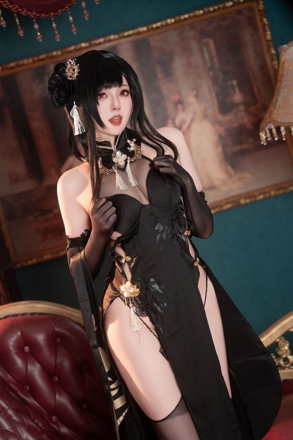 Coser@Natsuko夏夏子: 碧蓝航线镇海旗袍 (76 photos) 12 Coser@Natsuko夏夏子: 碧蓝航线镇海旗袍 (76 photos) 12