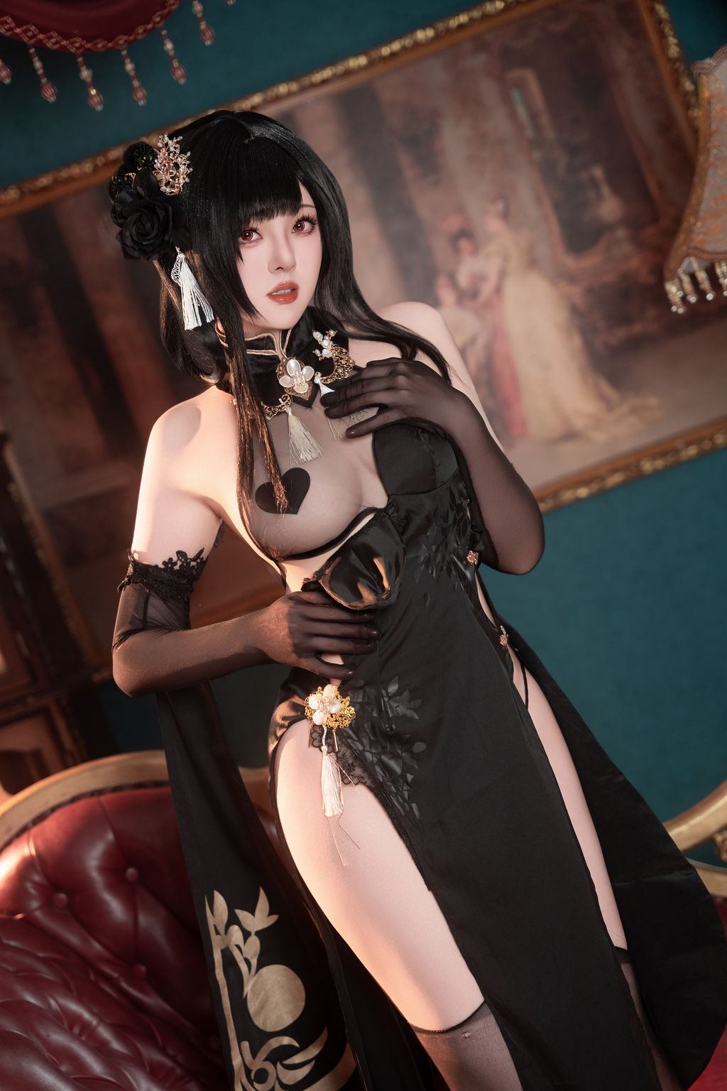 Coser@Natsuko夏夏子: 碧蓝航线镇海旗袍 (76 photos) 13 Coser@Natsuko夏夏子: 碧蓝航线镇海旗袍 (76 photos) 13