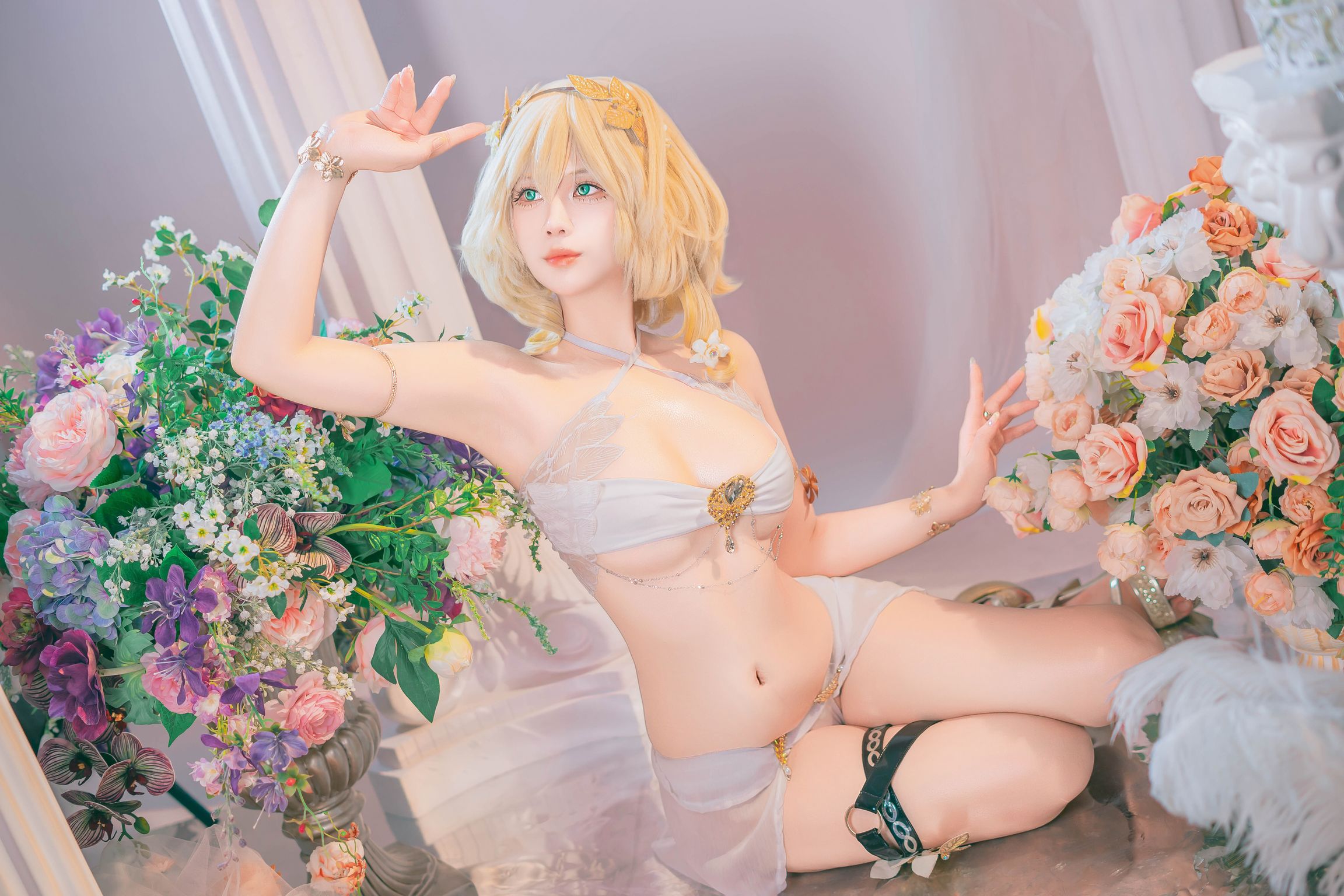 Coser@Pyon: Pyoncos (ピオン) Aglaea HonkaiStar Rail 崩铁 阿格莱雅 (99 photos + 3 videos) 8 Coser@Pyon: Pyoncos (ピオン) Aglaea HonkaiStar Rail 崩铁 阿格莱雅 (99 photos + 3 videos) 8