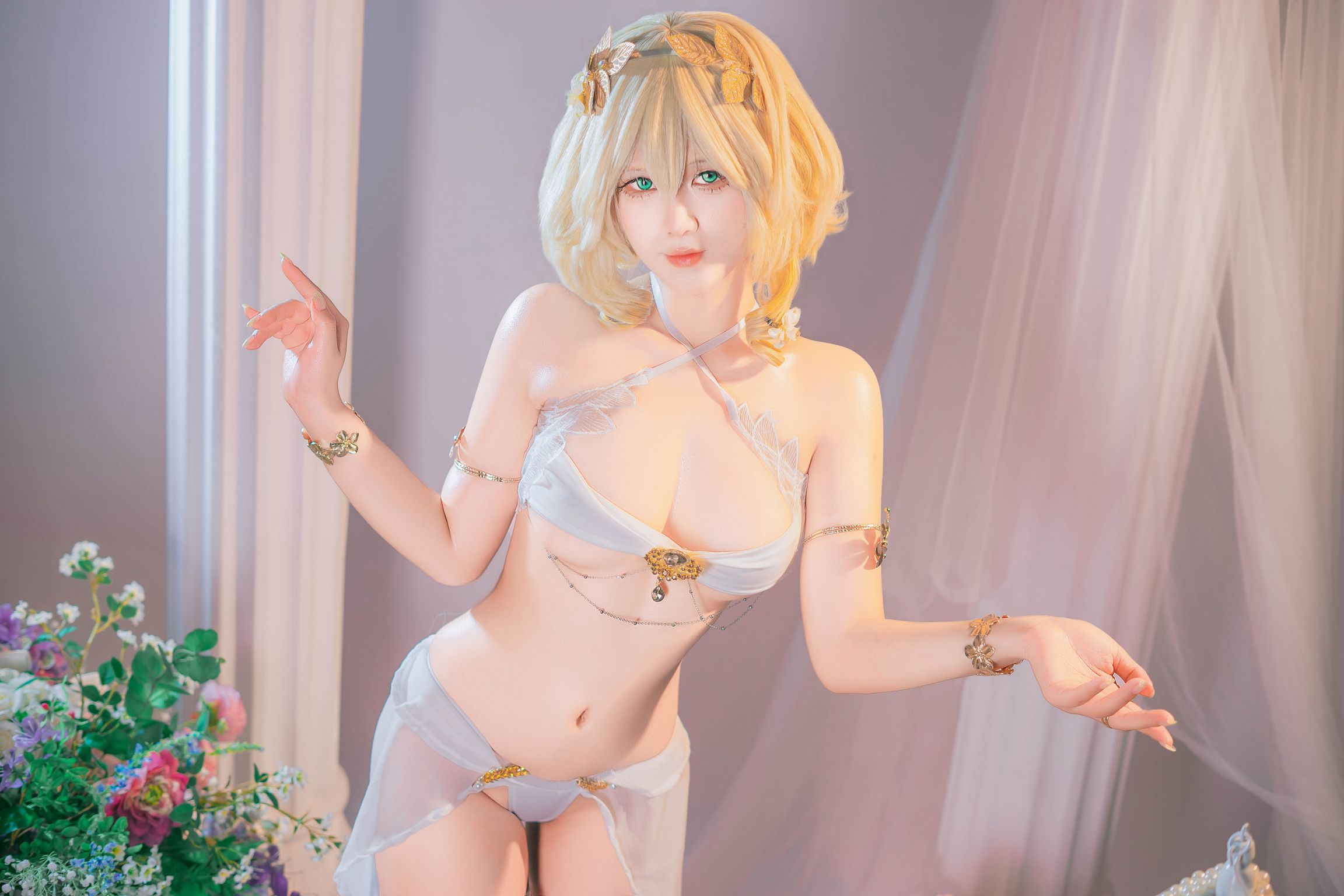 Coser@Pyon: Pyoncos (ピオン) Aglaea HonkaiStar Rail 崩铁 阿格莱雅 (99 photos + 3 videos) 4 Coser@Pyon: Pyoncos (ピオン) Aglaea HonkaiStar Rail 崩铁 阿格莱雅 (99 photos + 3 videos) 4