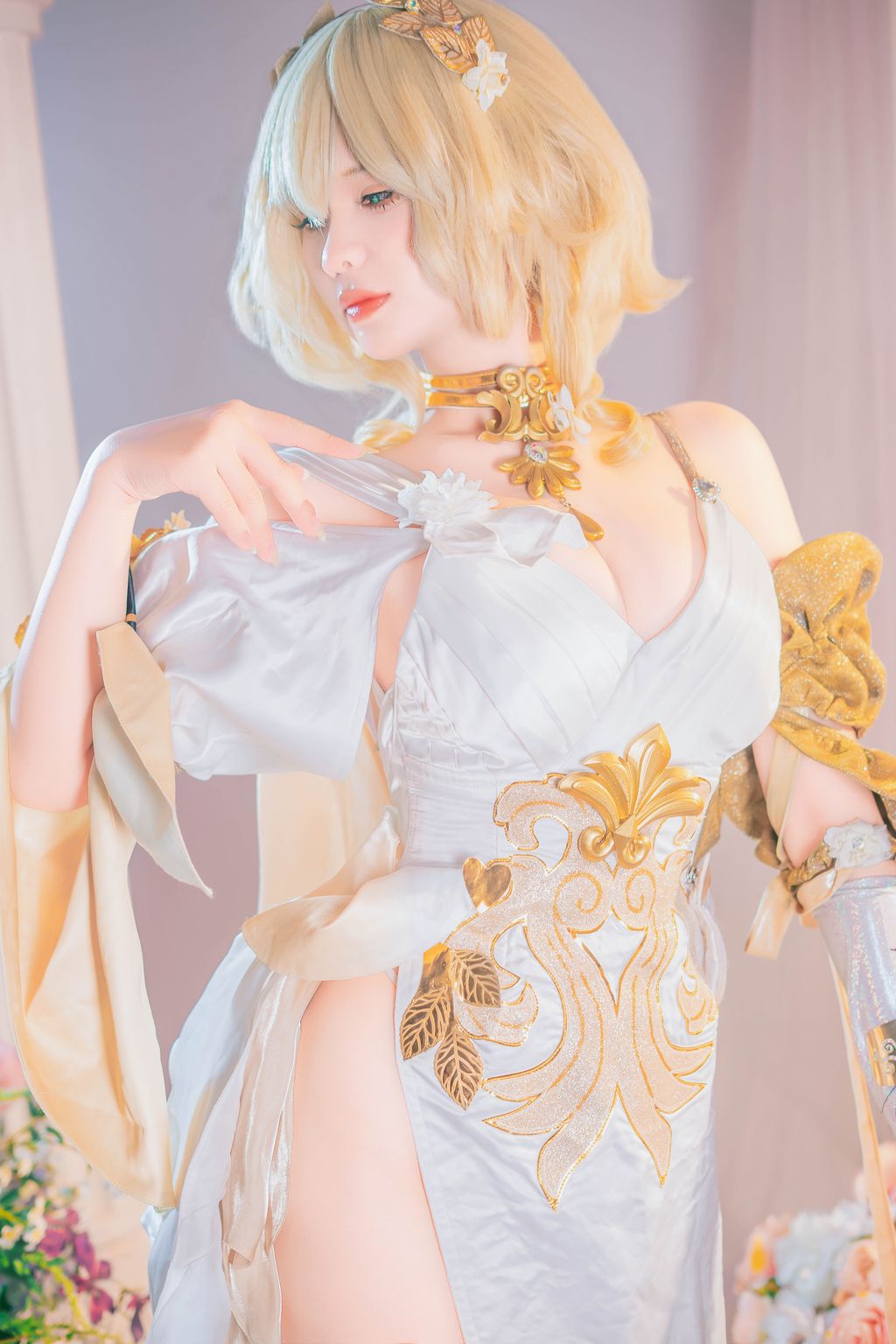 Coser@Pyon: Pyoncos (ピオン) Aglaea HonkaiStar Rail 崩铁 阿格莱雅 (99 photos + 3 videos) 6 Coser@Pyon: Pyoncos (ピオン) Aglaea HonkaiStar Rail 崩铁 阿格莱雅 (99 photos + 3 videos) 6