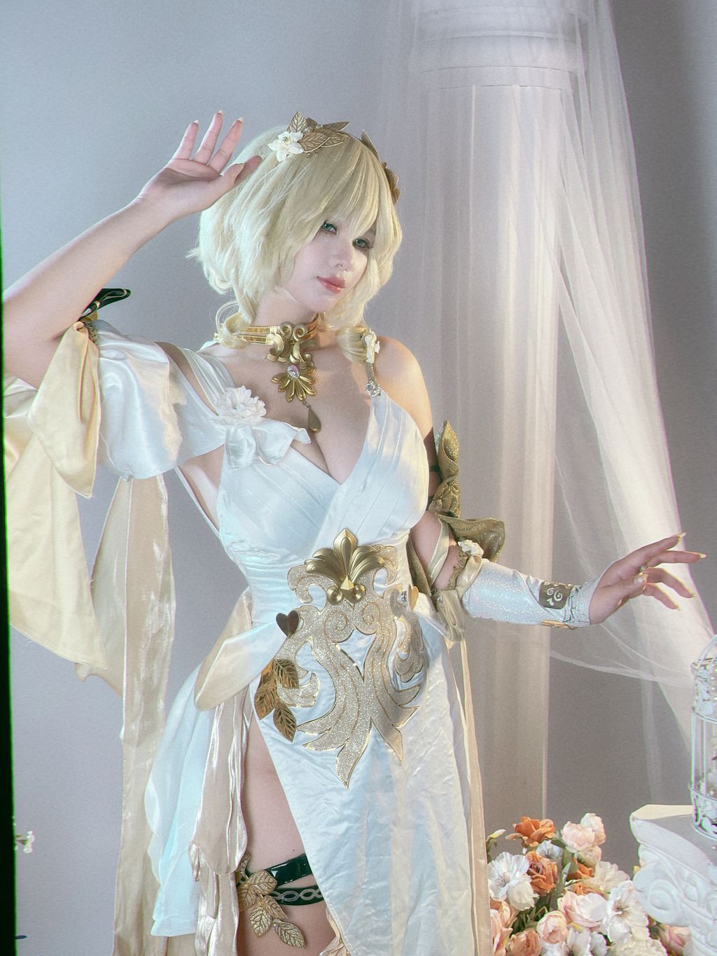 Coser@Pyon: Pyoncos (ピオン) Aglaea HonkaiStar Rail 崩铁 阿格莱雅 (99 photos + 3 videos) 14 Coser@Pyon: Pyoncos (ピオン) Aglaea HonkaiStar Rail 崩铁 阿格莱雅 (99 photos + 3 videos) 14