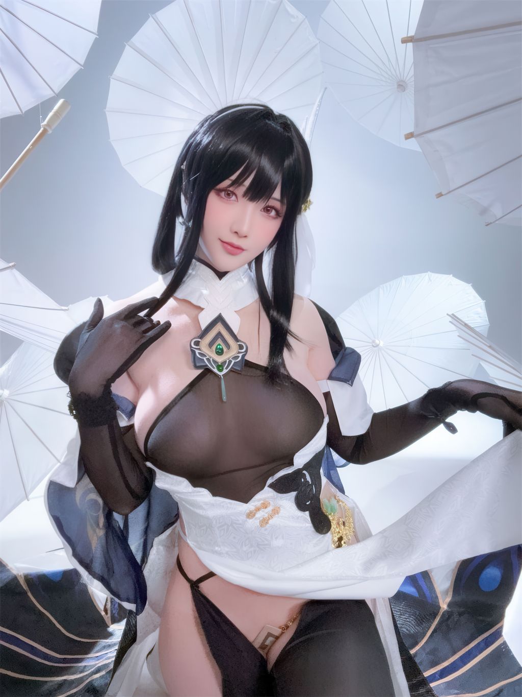Coser@星之迟迟Hoshilily: Azur Lane Chen Hai 碧蓝航线 镇海改 (44 photos)