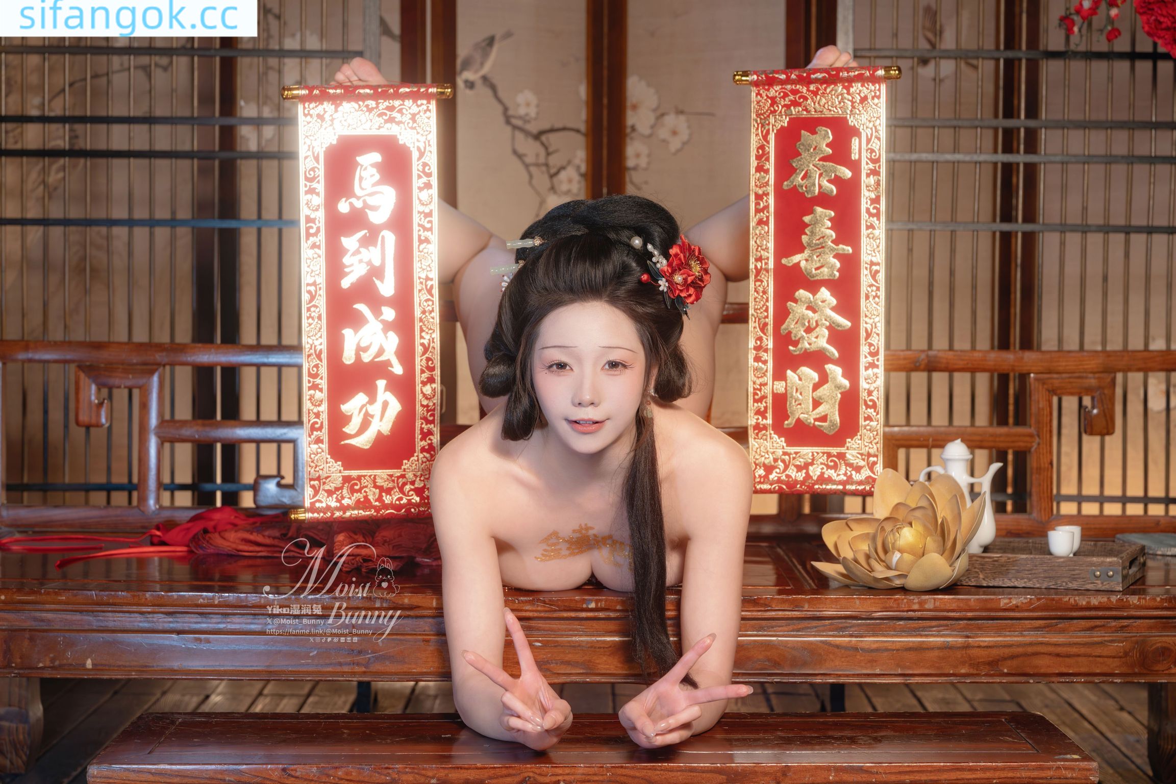 Coser@黏黏团子兔: 2026年02月作品『快马加鞭·金莲迎春』 (93 photos + 2 videos) 8 Coser@黏黏团子兔: 2026年02月作品『快马加鞭·金莲迎春』 (93 photos + 2 videos) 8