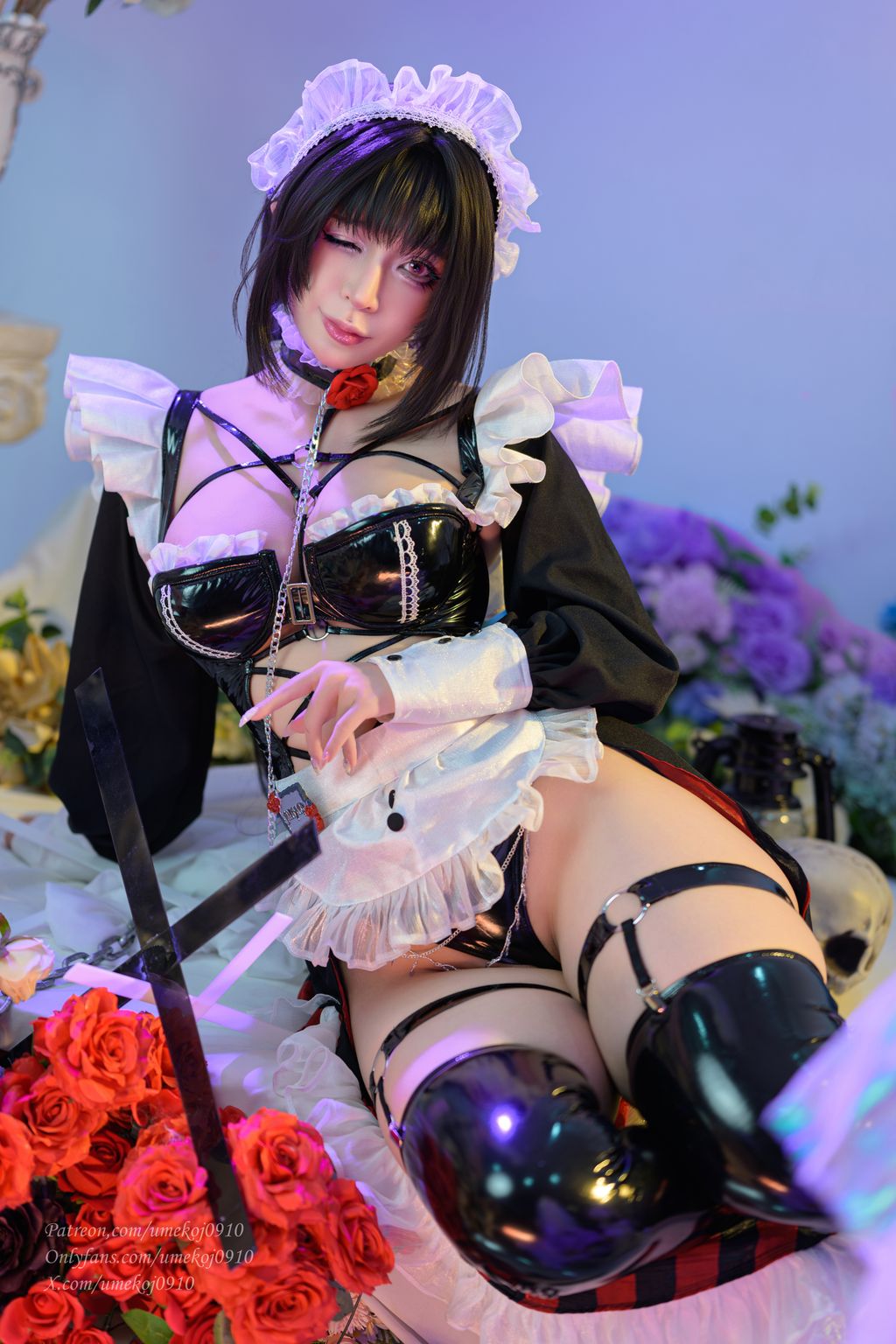 Coser@UmekoJ: Mihara – Memorial Cafe「NIKKE」(88 photos + 6 videos)