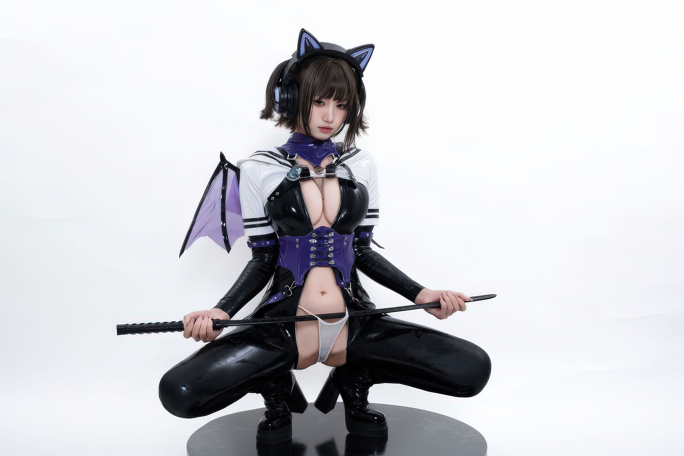 Coser@柒柒要乖哦: 白棚胶衣 (78 photos) 11 Coser@柒柒要乖哦: 白棚胶衣 (78 photos) 11