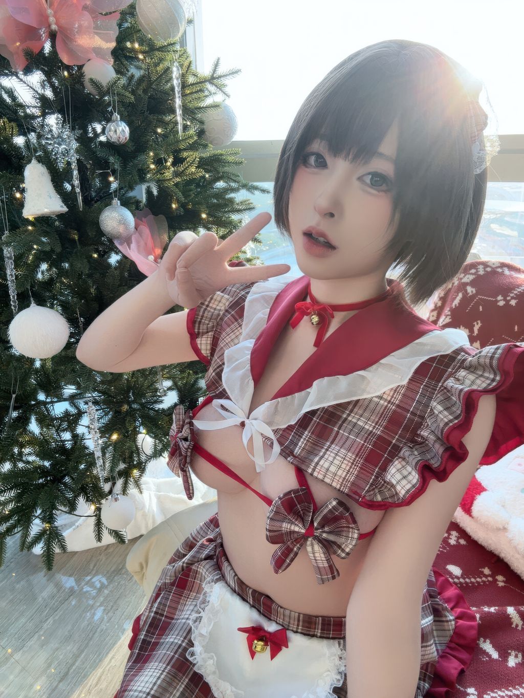 Coser@清水由乃: 圣诞小蛋糕 (89 photos + 2 videos)