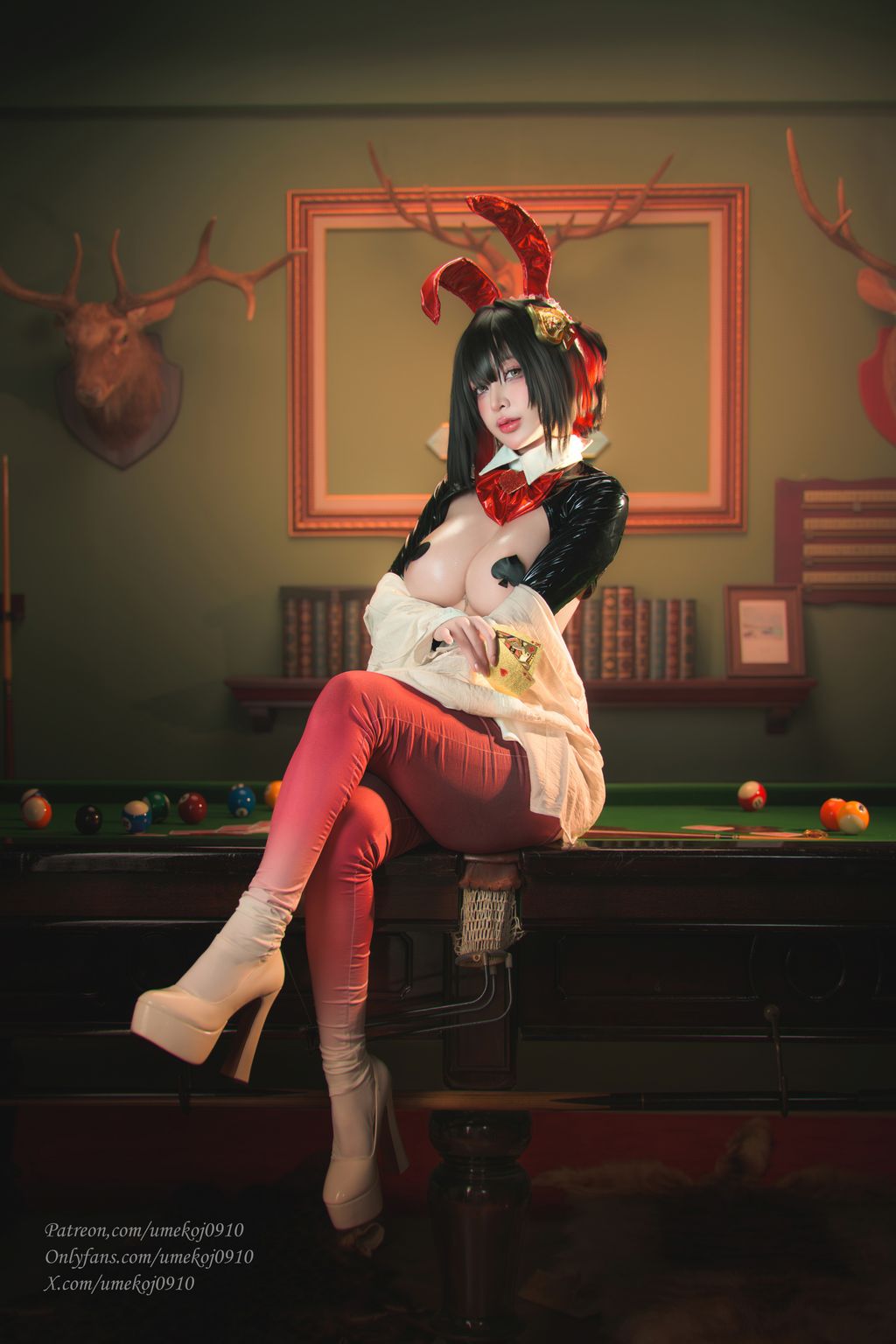 Coser@UmekoJ: Rouge Unluckky Rabbit NIKKE (72 photos + 6 videos)
